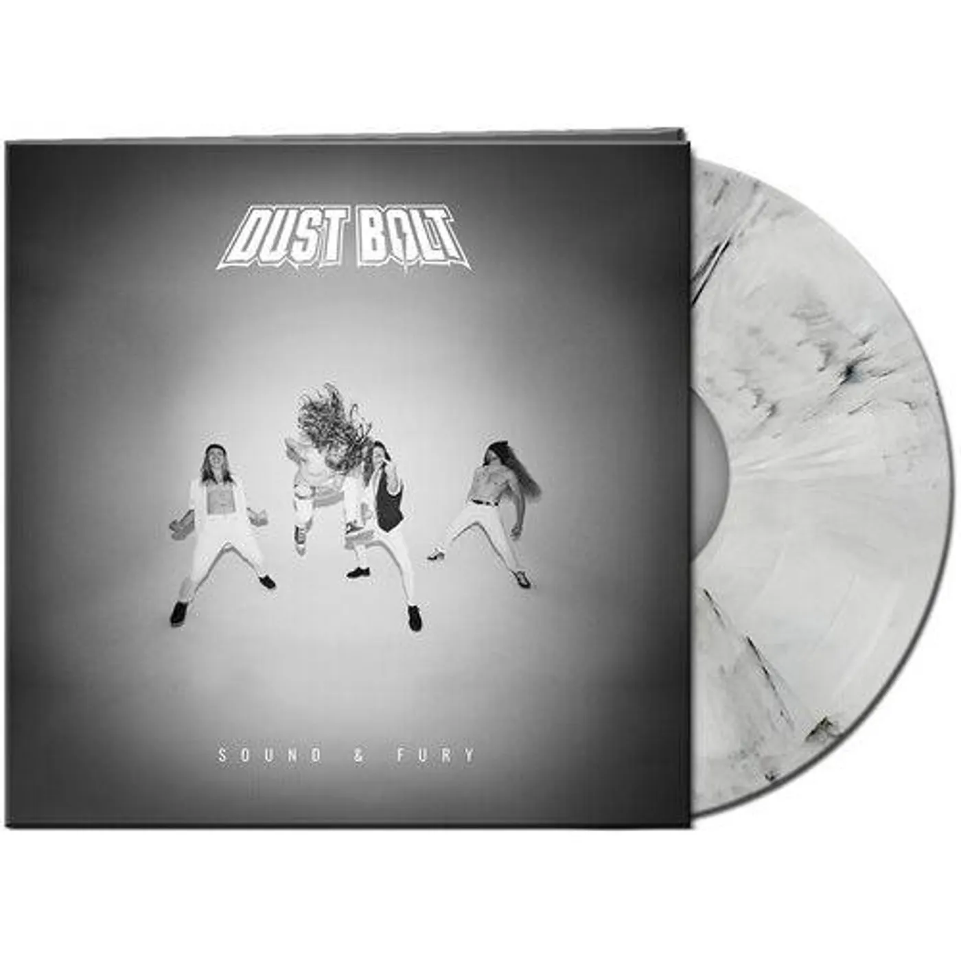 Dust Bolt SOUND & FURY (WHITE/BLACK MARBLED VINYL) Vinyl Record