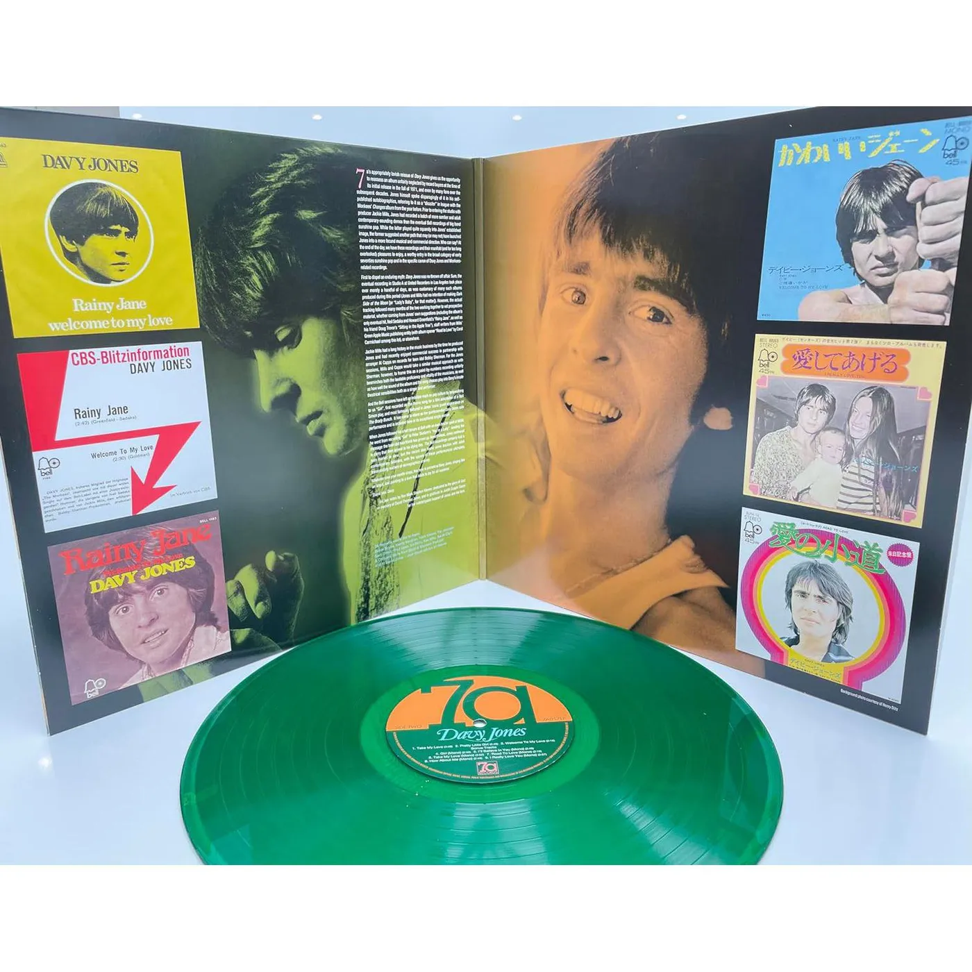 Davy Jones Bell Records Story - 180gm Green  Vinyl Record