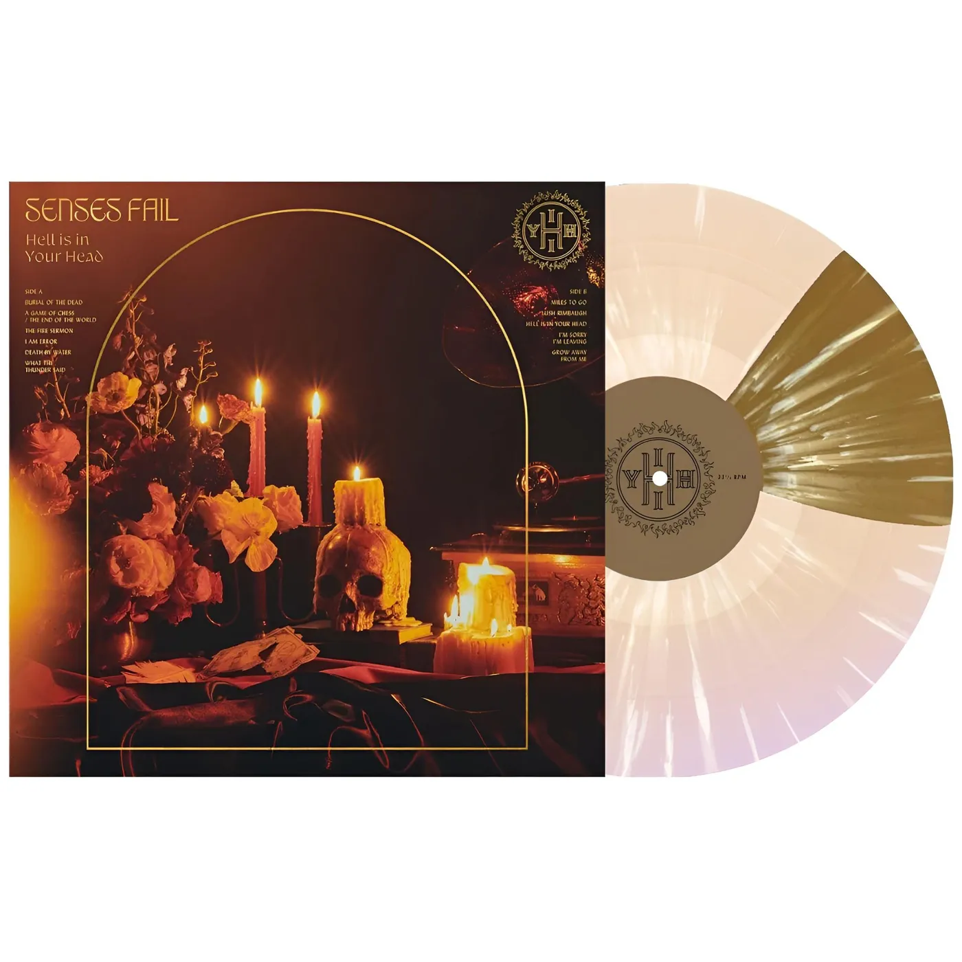 Senses Fail Hell Is In Your Head (Beer & Gold Butterfly W/ Bone Splatter) (I) Vinyl Record