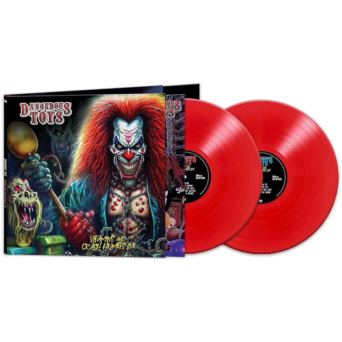 Dangerous Toys Vitamins & Crash Helmets Live (Red/2LP) Vinyl Record