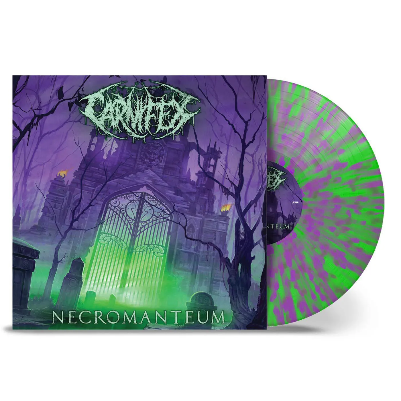 Carnifex Necromanteum (Neon Green w/ Purple Splatter) Vinyl Record