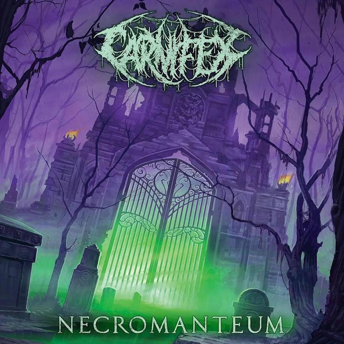 Carnifex Necromanteum (Neon Green w/ Purple Splatter) Vinyl Record