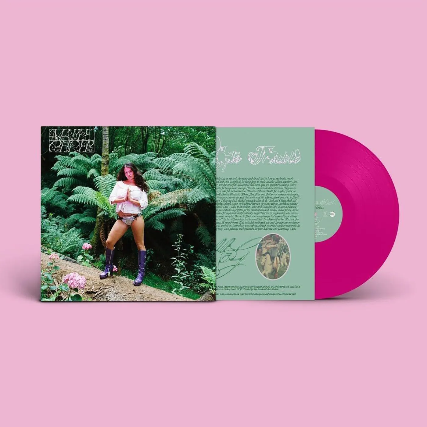 Maple Glider I Get Into Trouble (Neon Pink) Vinyl Record