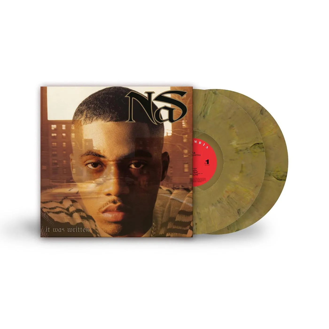 Nas It Was Written (Gold & Black Marbled/2LP) Vinyl Record