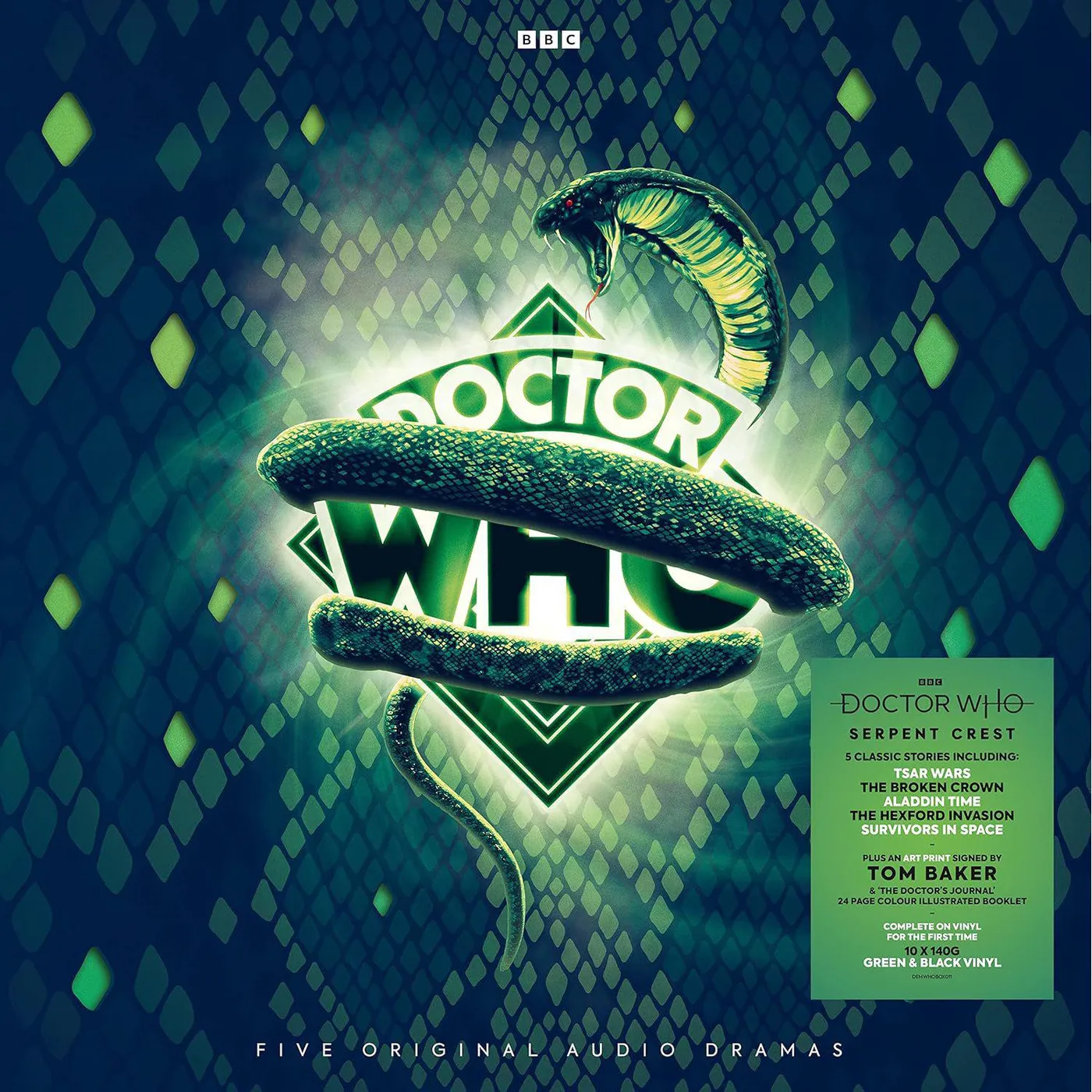 Doctor Who Serpent Crest (10LP/140G/Black & Green) Vinyl Record