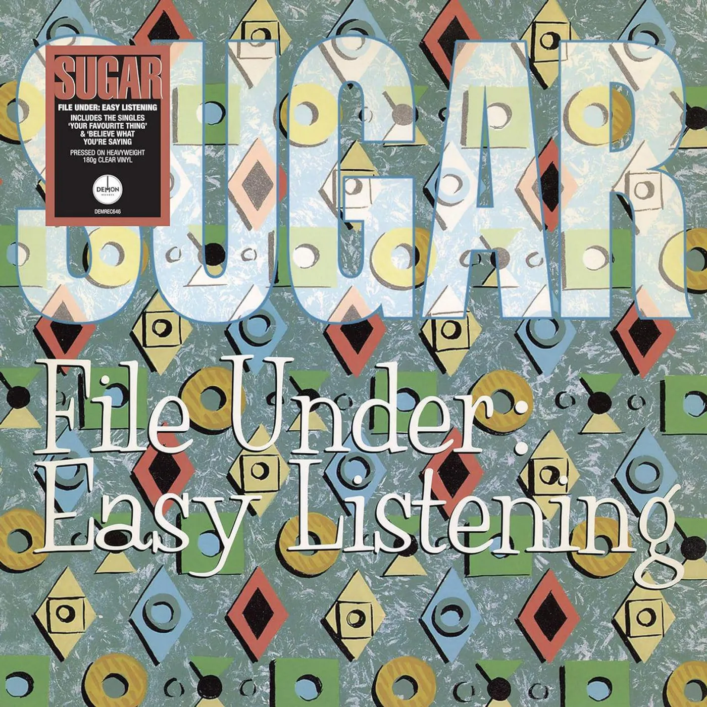 Sugar File Under Easy Listening (Heavyweight Clear) Vinyl Record