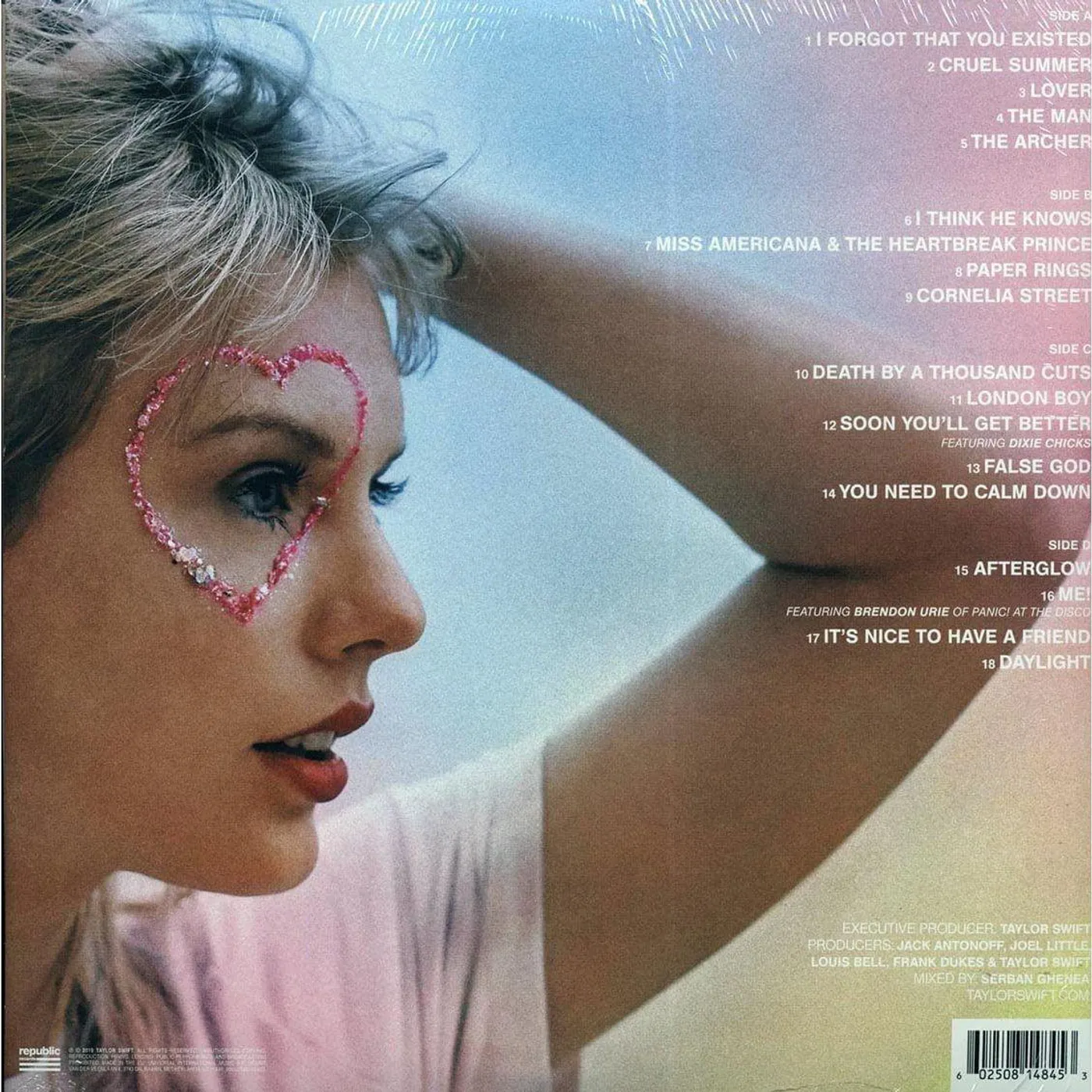 Taylor Swift Lover (Pink, Blue) Vinyl Record