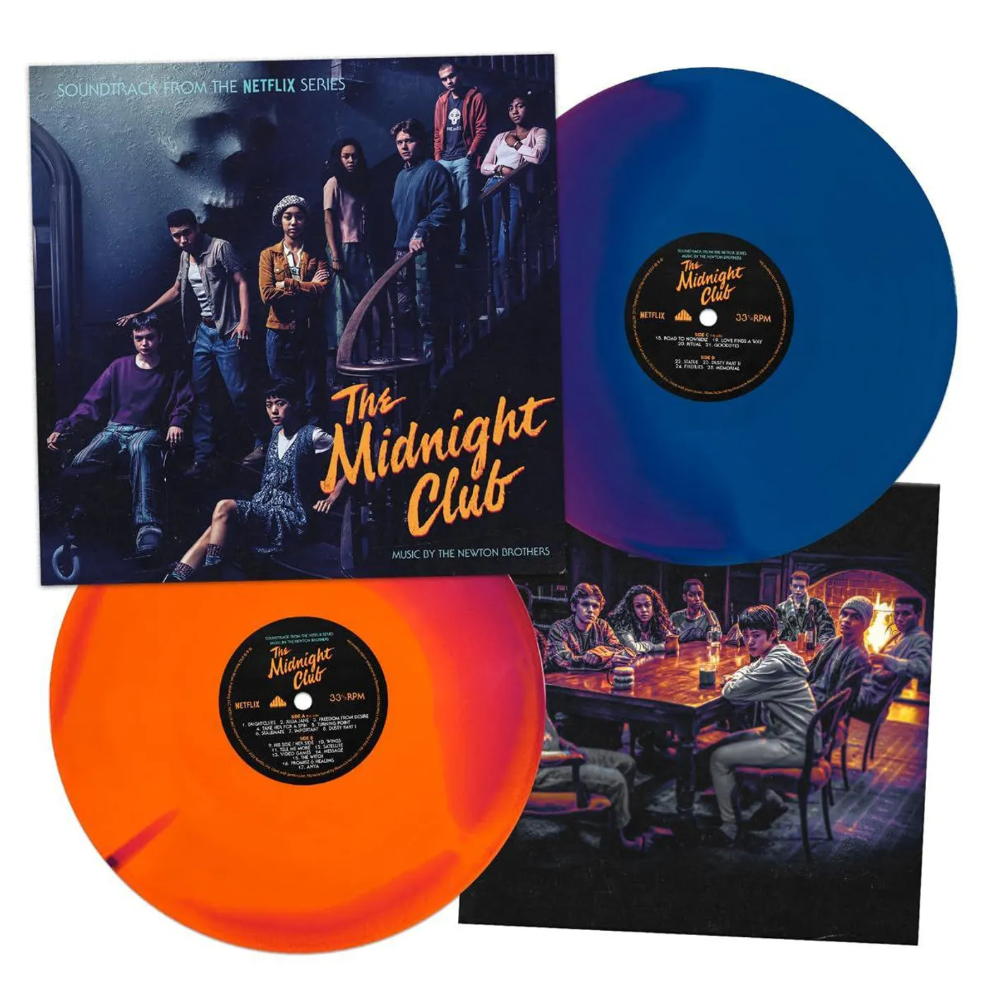 The Newton Brothers Midnight Club Original Netflix Series Original Soundtrack (Swirl Vinyl) (2LP) Vinyl Record