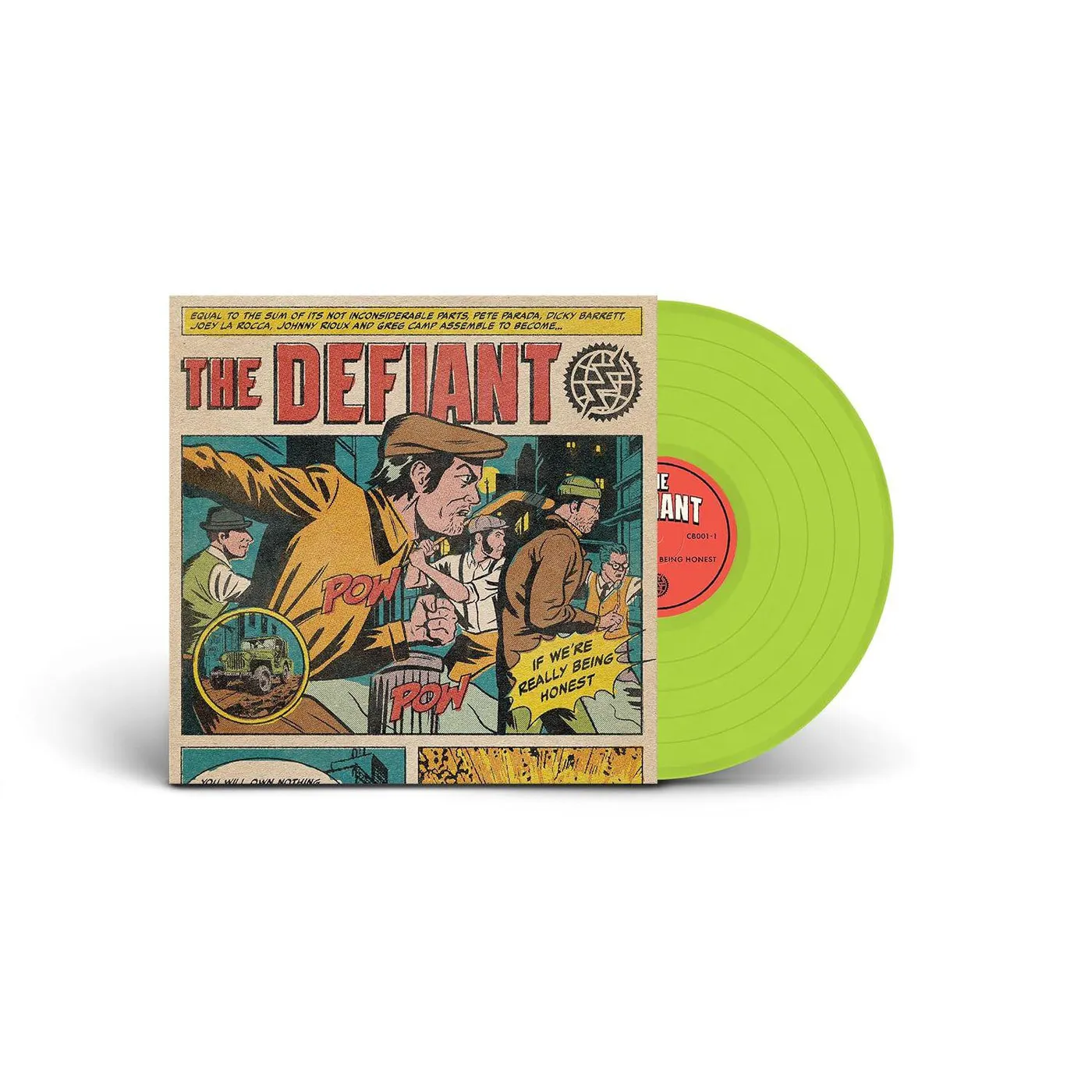Defiant If We're Really Being Honest (Lime Green) Vinyl Record