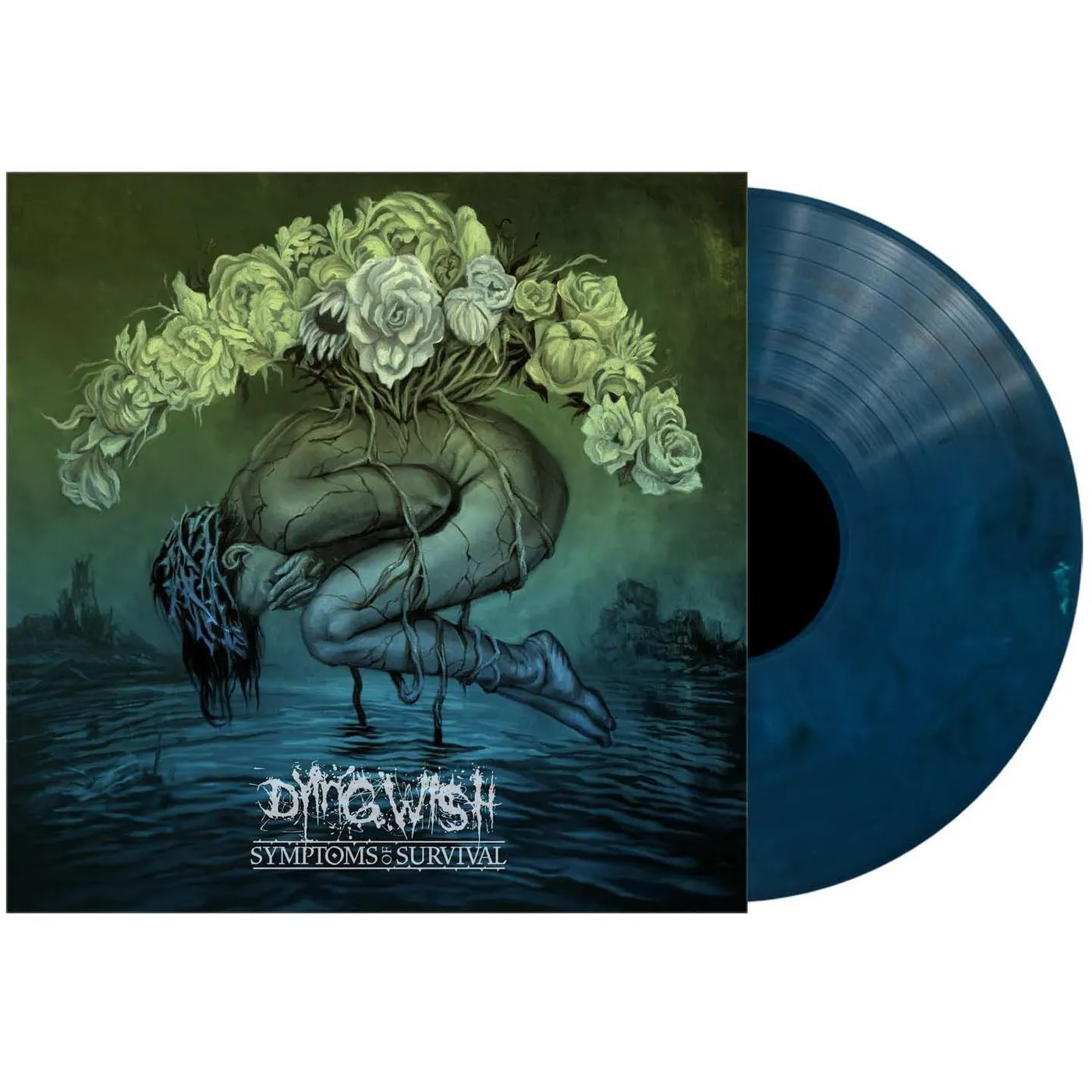 Dying Wish Symptoms Of Survival (Blue Swirl) Vinyl Record