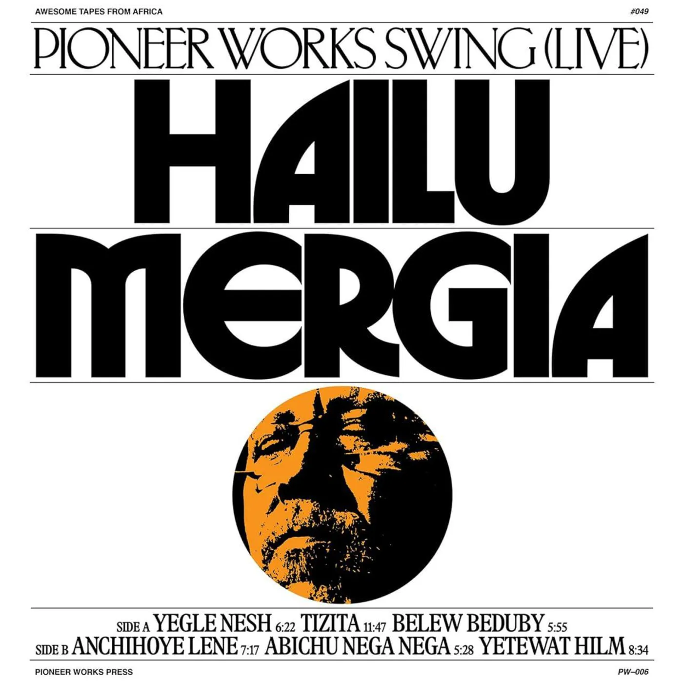 Hailu Mergia PIONEER WORKS SWING (LIVE) Vinyl Record