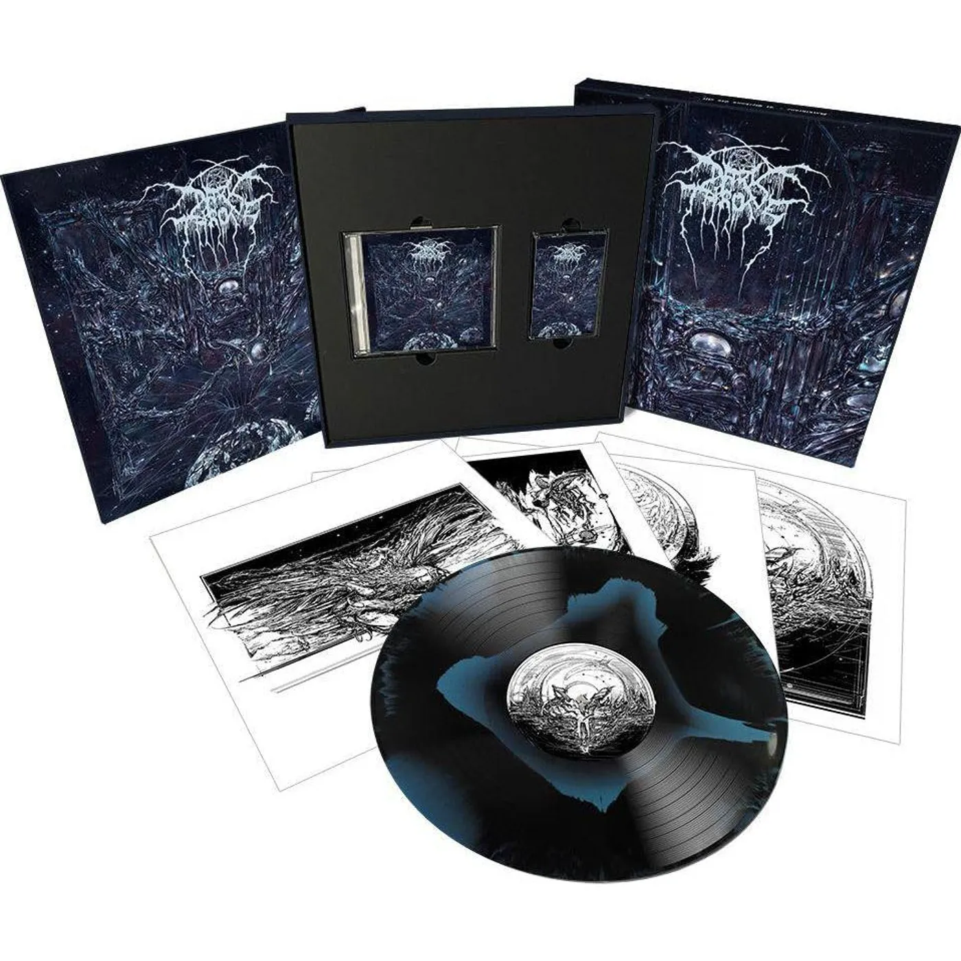 Darkthrone It Beckons Us All (Deluxe Edition) (Marbled White & Black/140G/33RPM/LP/MC/CD) Vinyl Record