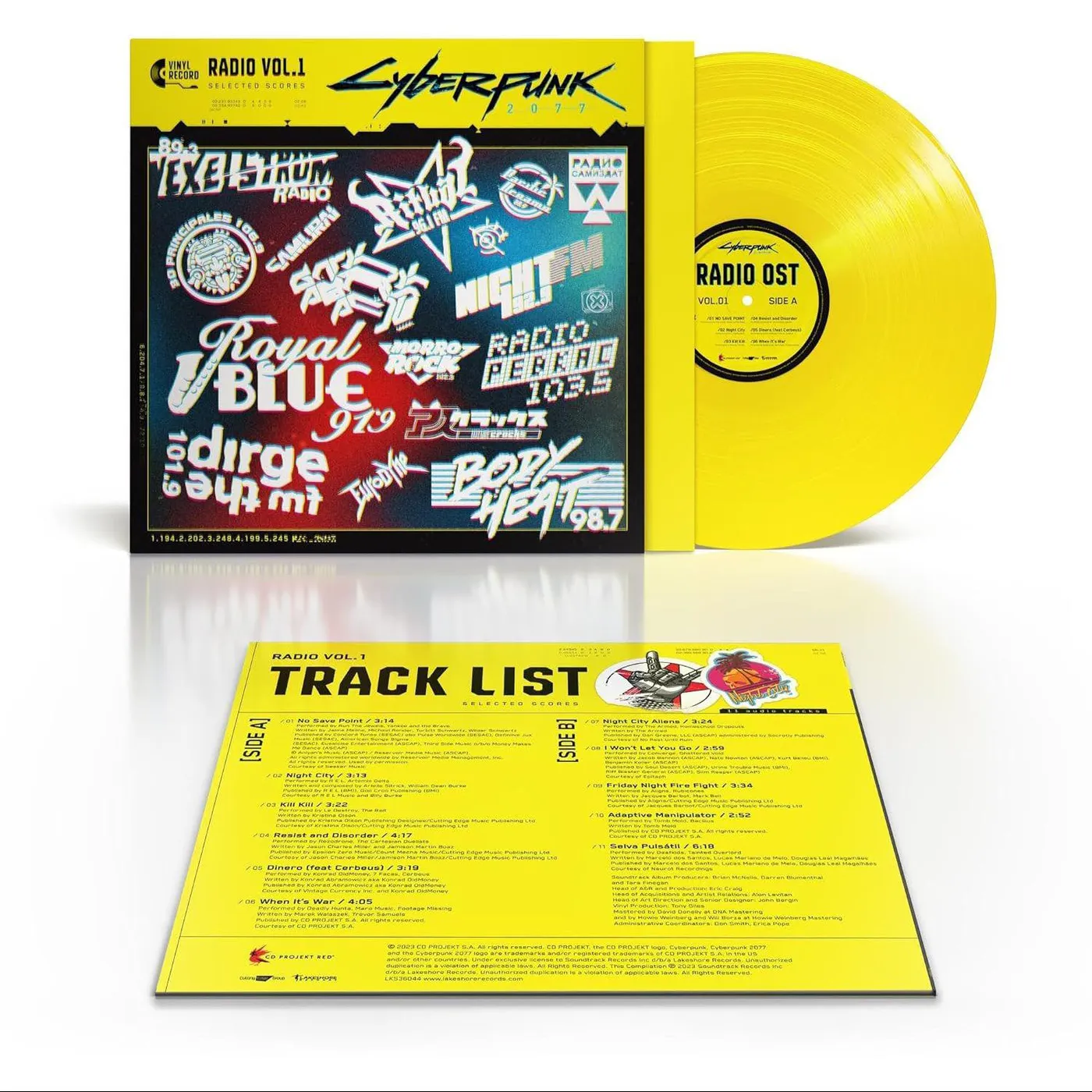 Various Artists  Cyberpunk 2077 Radio Vol.1 (Opaque Yellow) Vinyl Record