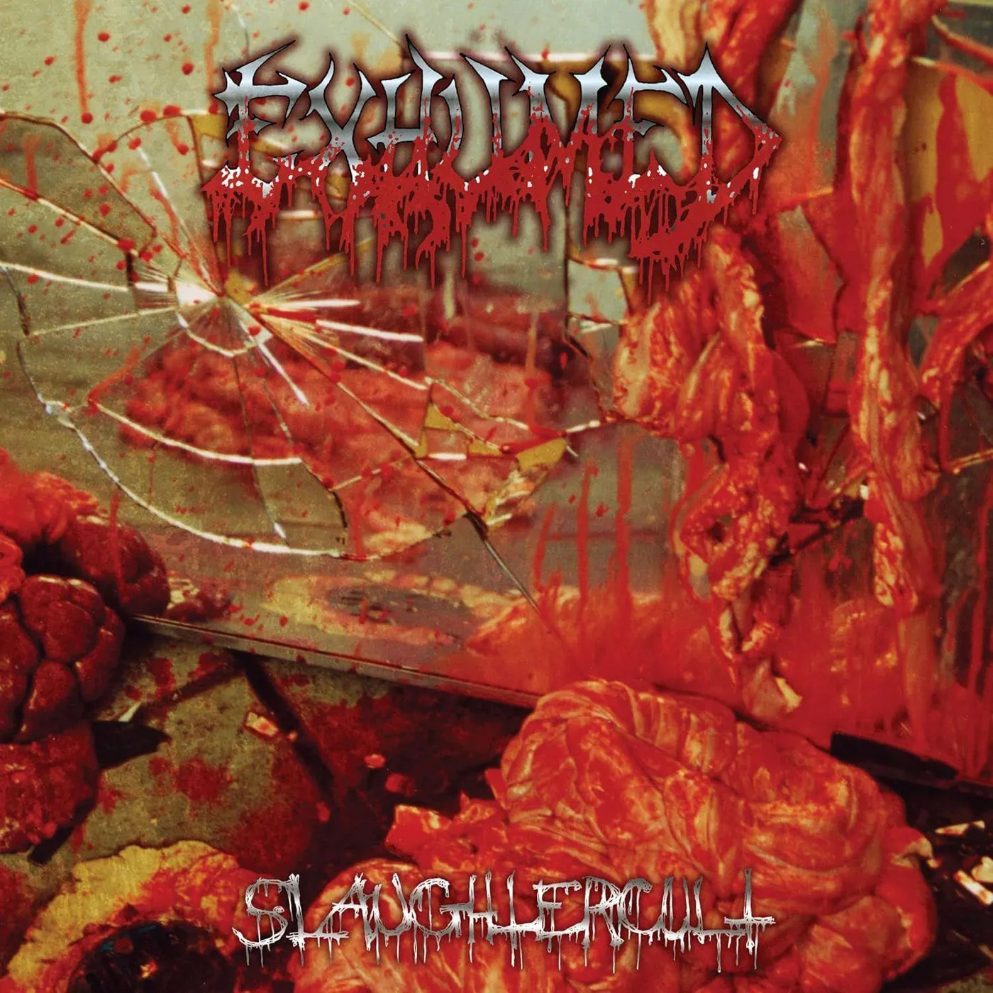 Exhumed Slaughtercult (Milky Clear With Splatter) Vinyl Record