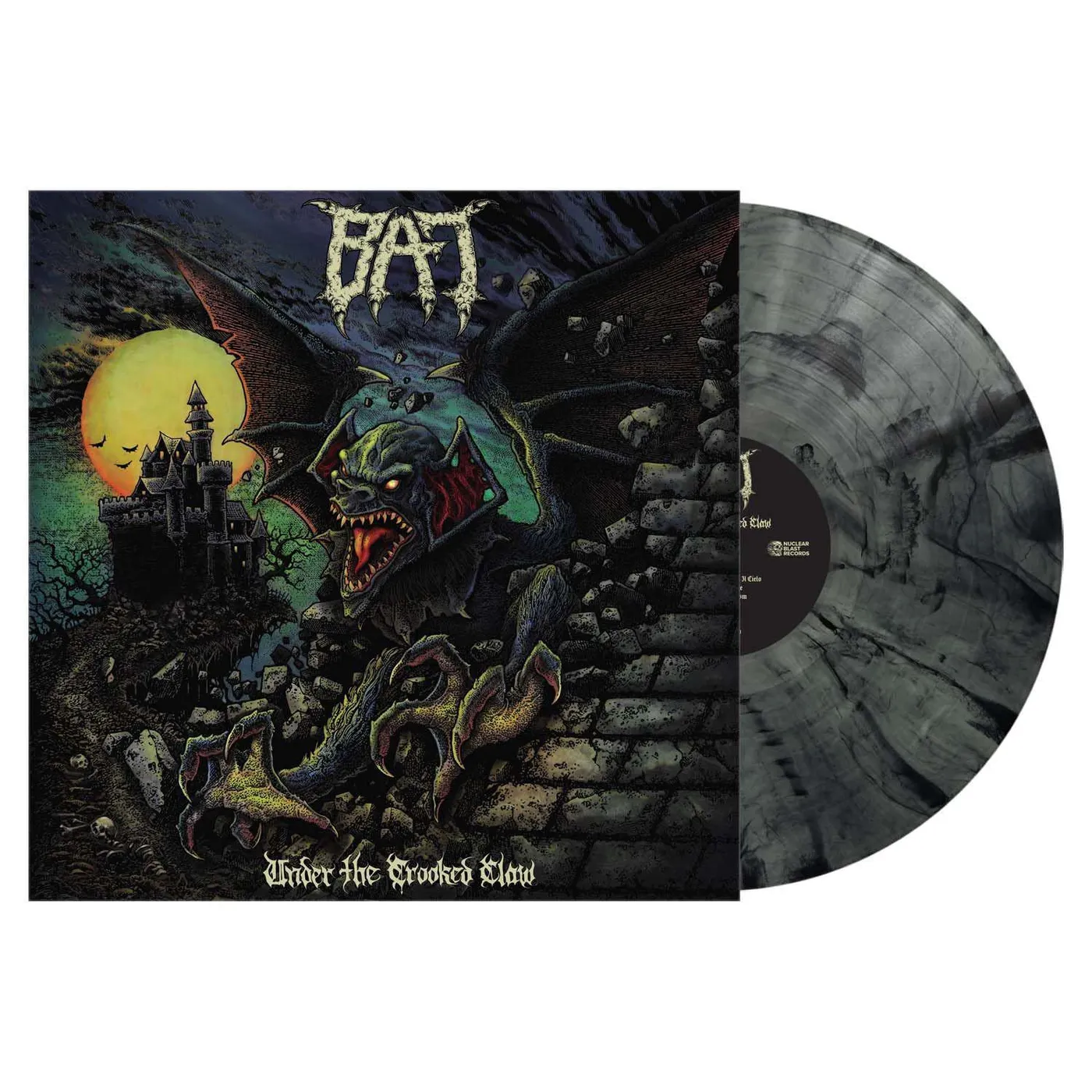 BAT Under The Crooked Claw (Clear & Black Marble) Vinyl Record