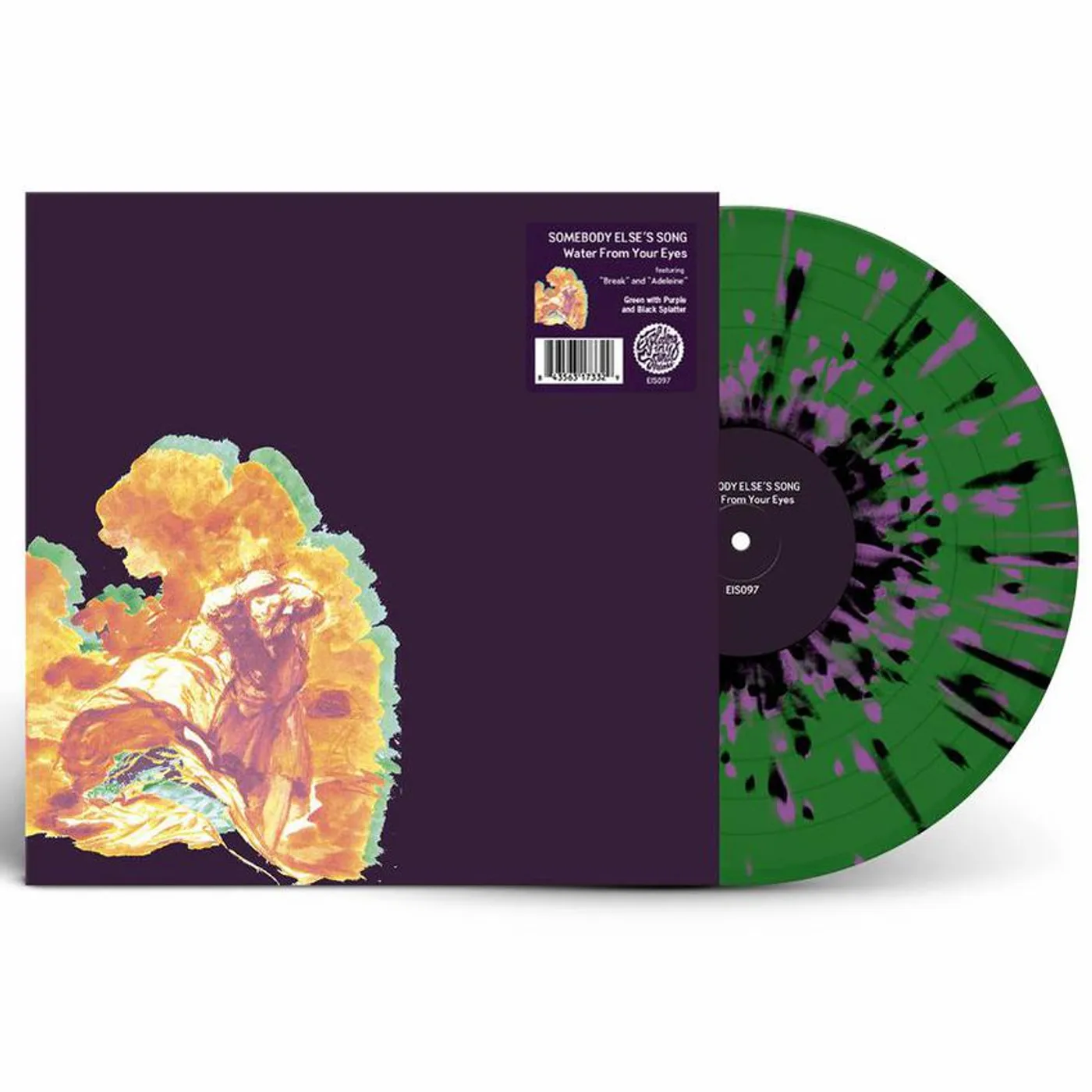 Water From Your Eyes Somebody Else's Song (Green w/ Black & Purple Splatter) Vinyl Record