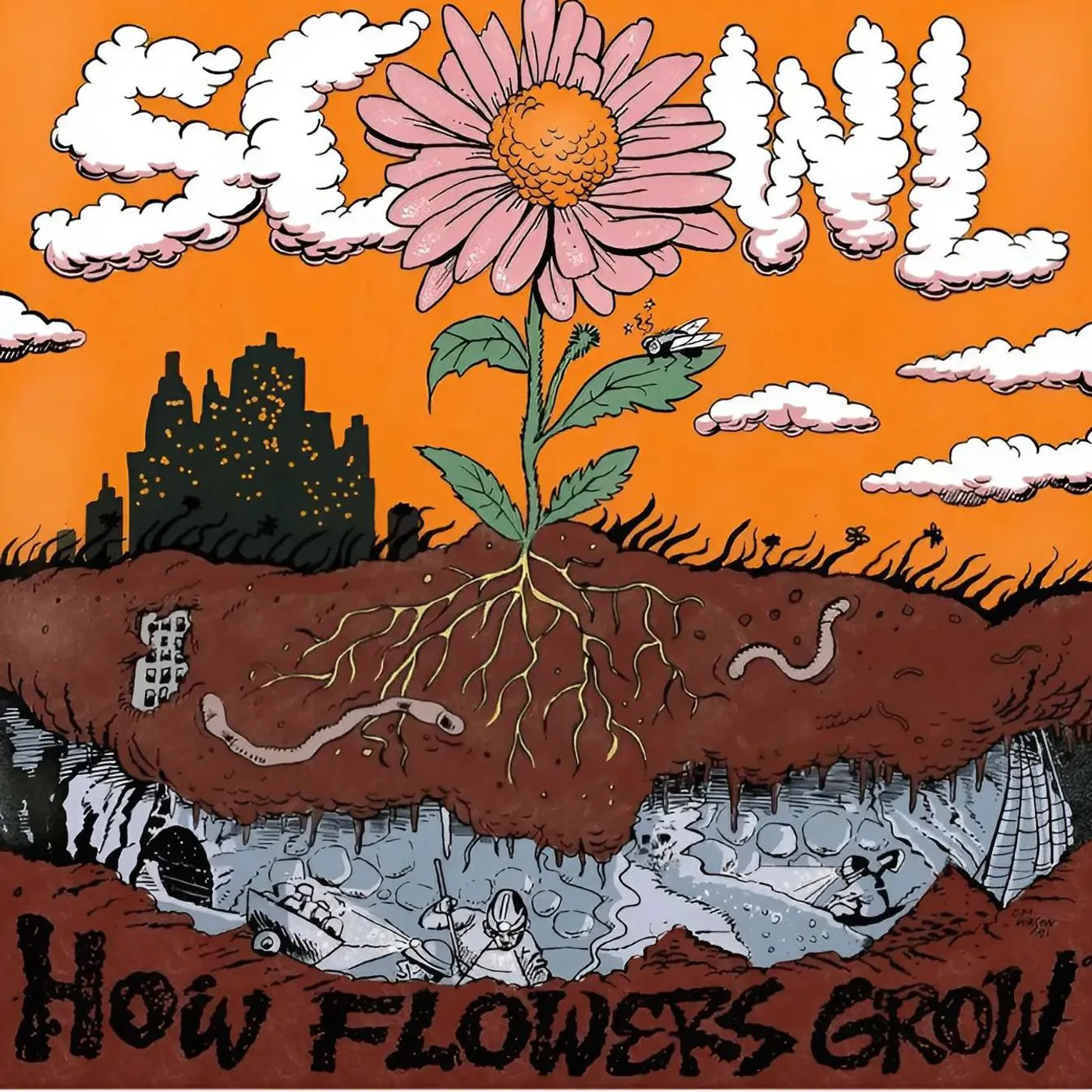 Scowl How Flowers Grow (Red/Light Pink) Vinyl Record