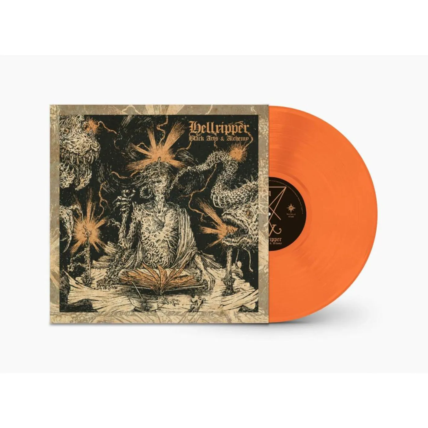 Hellripper Black Arts & Alchemy (Orange) Vinyl Record