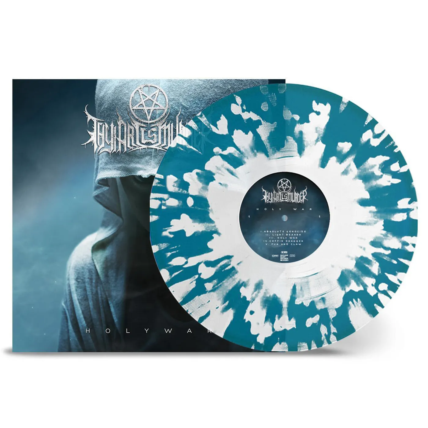 Thy Art Is Murder Holy War (Transparent Green White Splatter) Vinyl Record