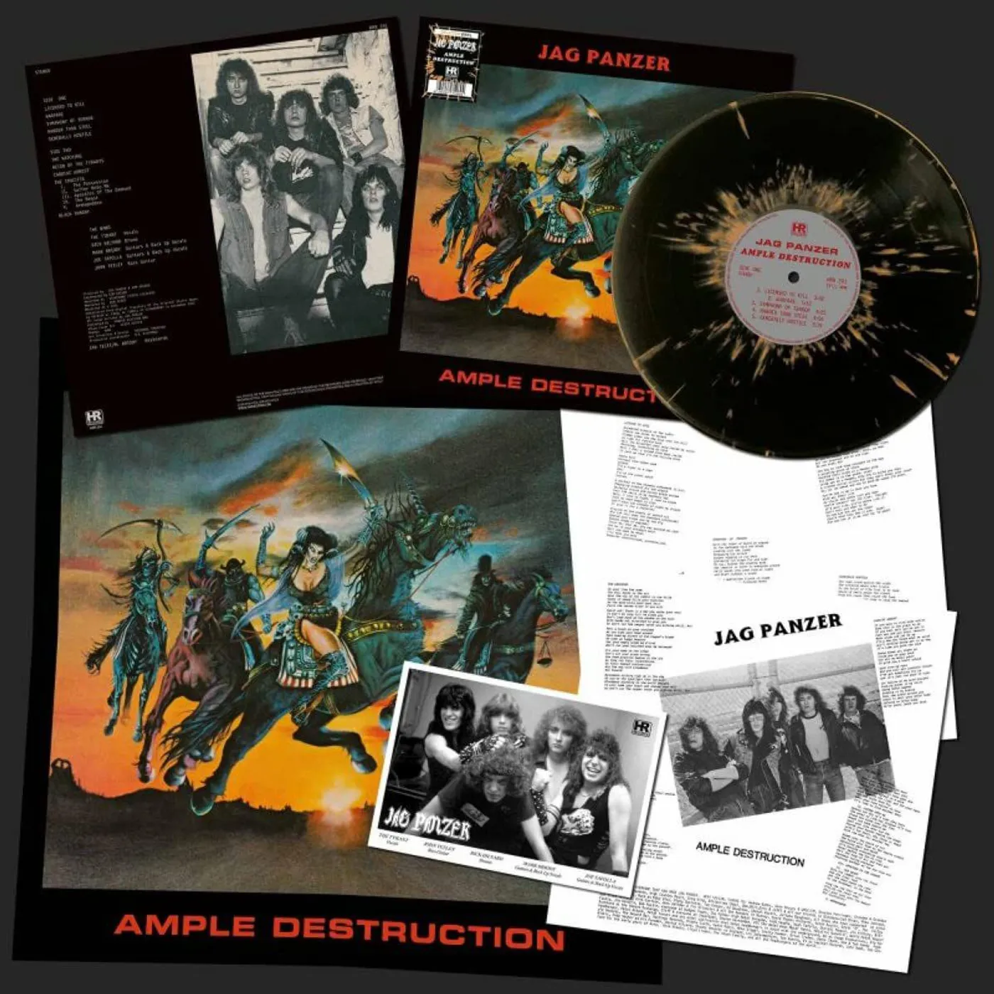 Jag Panzer AMPLE DESTRUCTION (SPLATTER VINYL) Vinyl Record