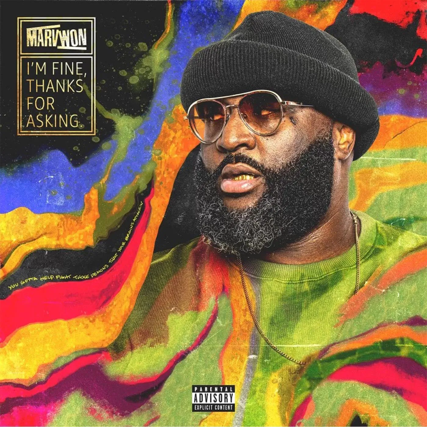 Marv Won I'm Fine, Thanks For Asking (Orange, Yellow & Red) Vinyl Record