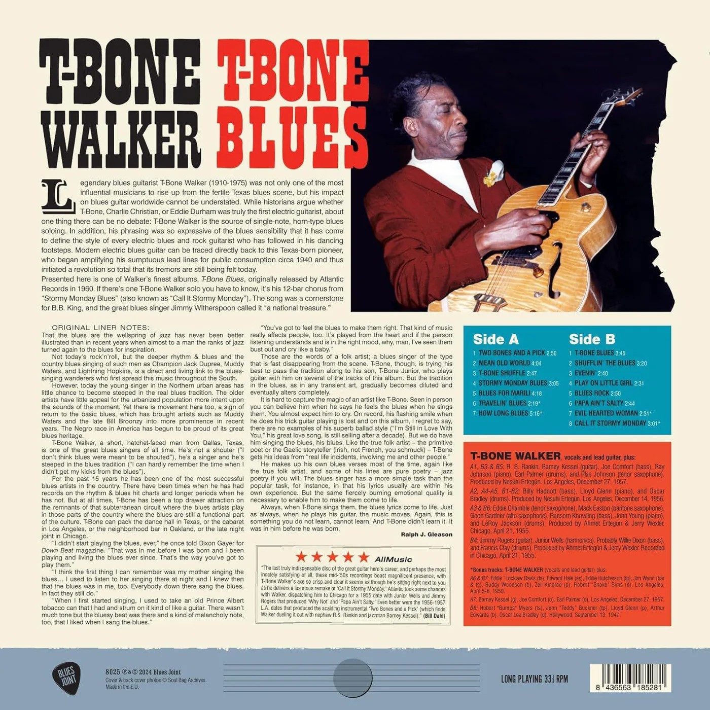 T-Bone Walker T-bone Blues (180G) Vinyl Record