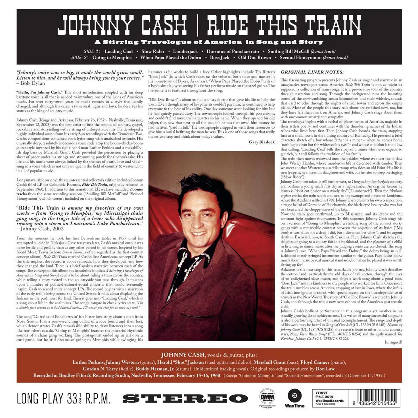Johnny Cash Ride This Train Vinyl Record