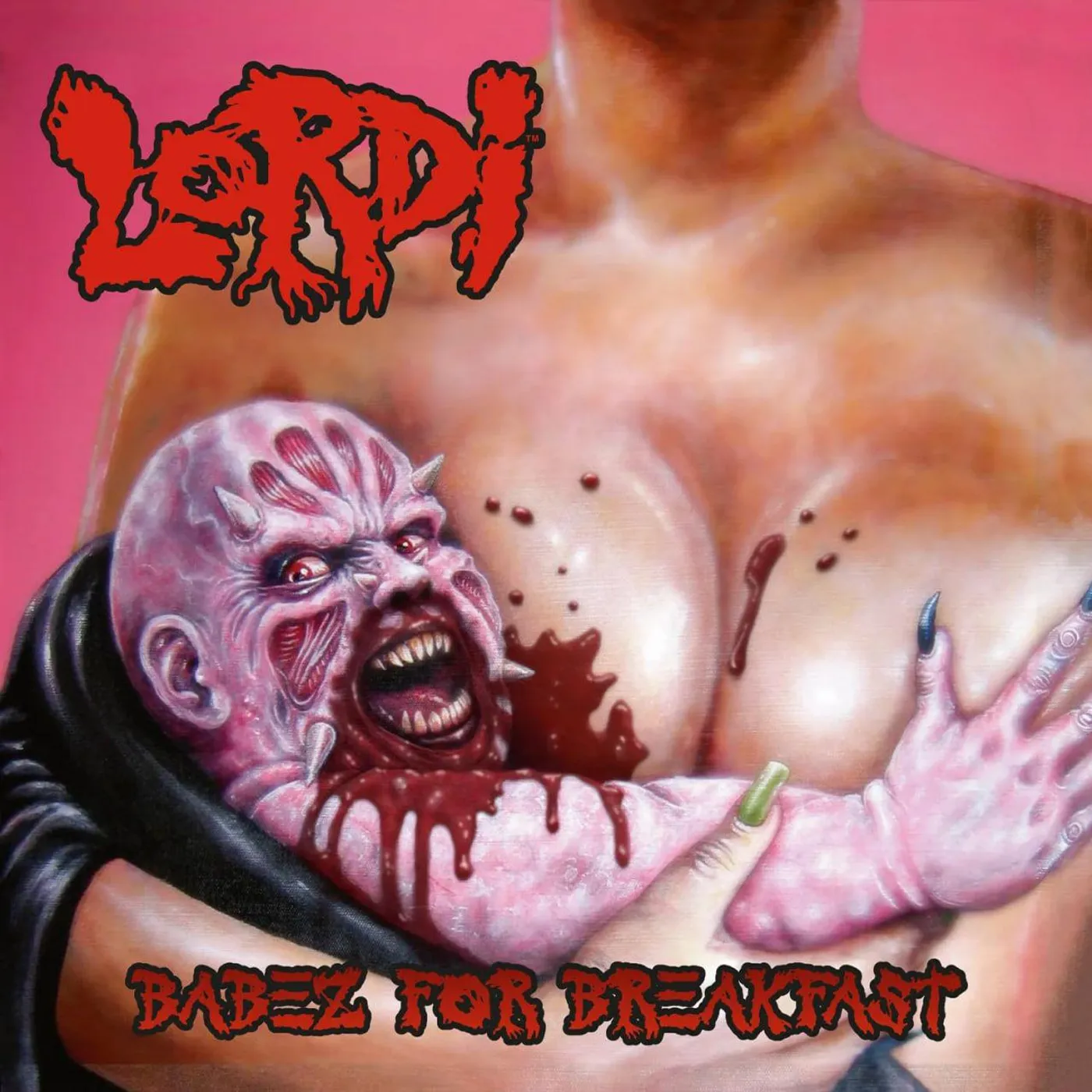 Lordi Babez For Breakfast (180g/ Blood Red & Black Marble) Vinyl Record