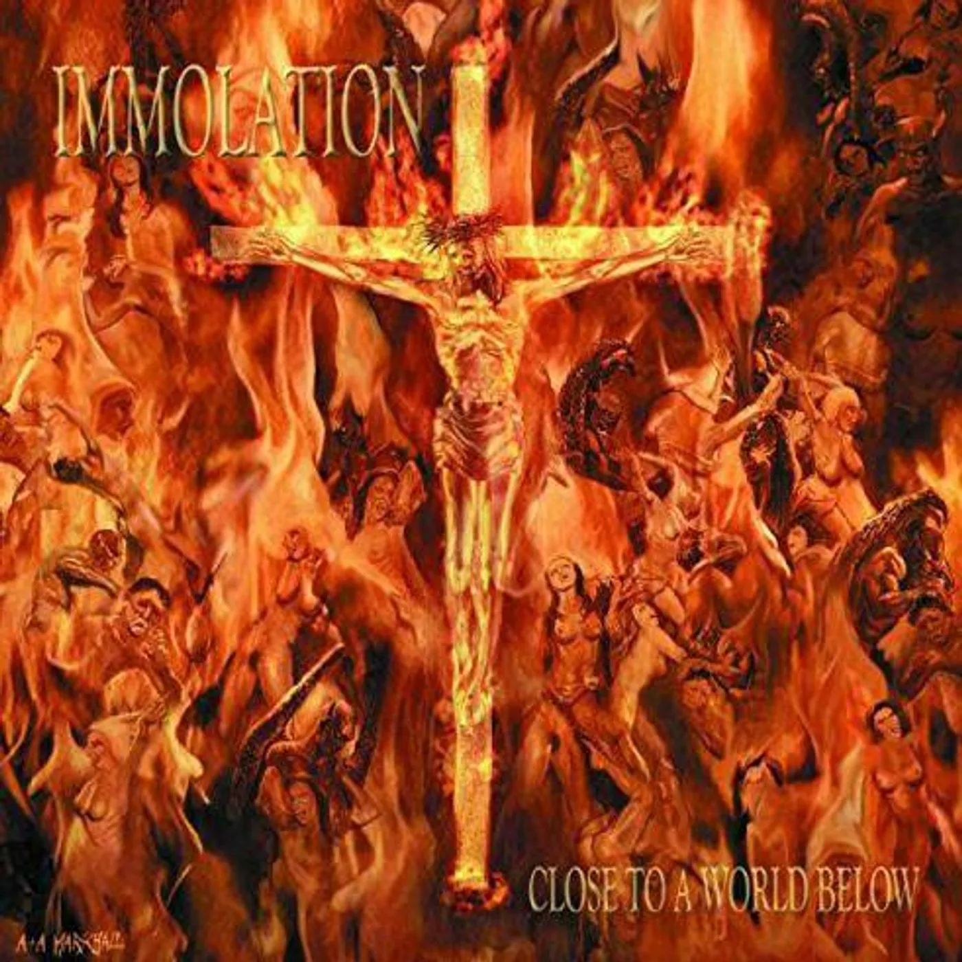 Immolation Close To A World Below Vinyl Record