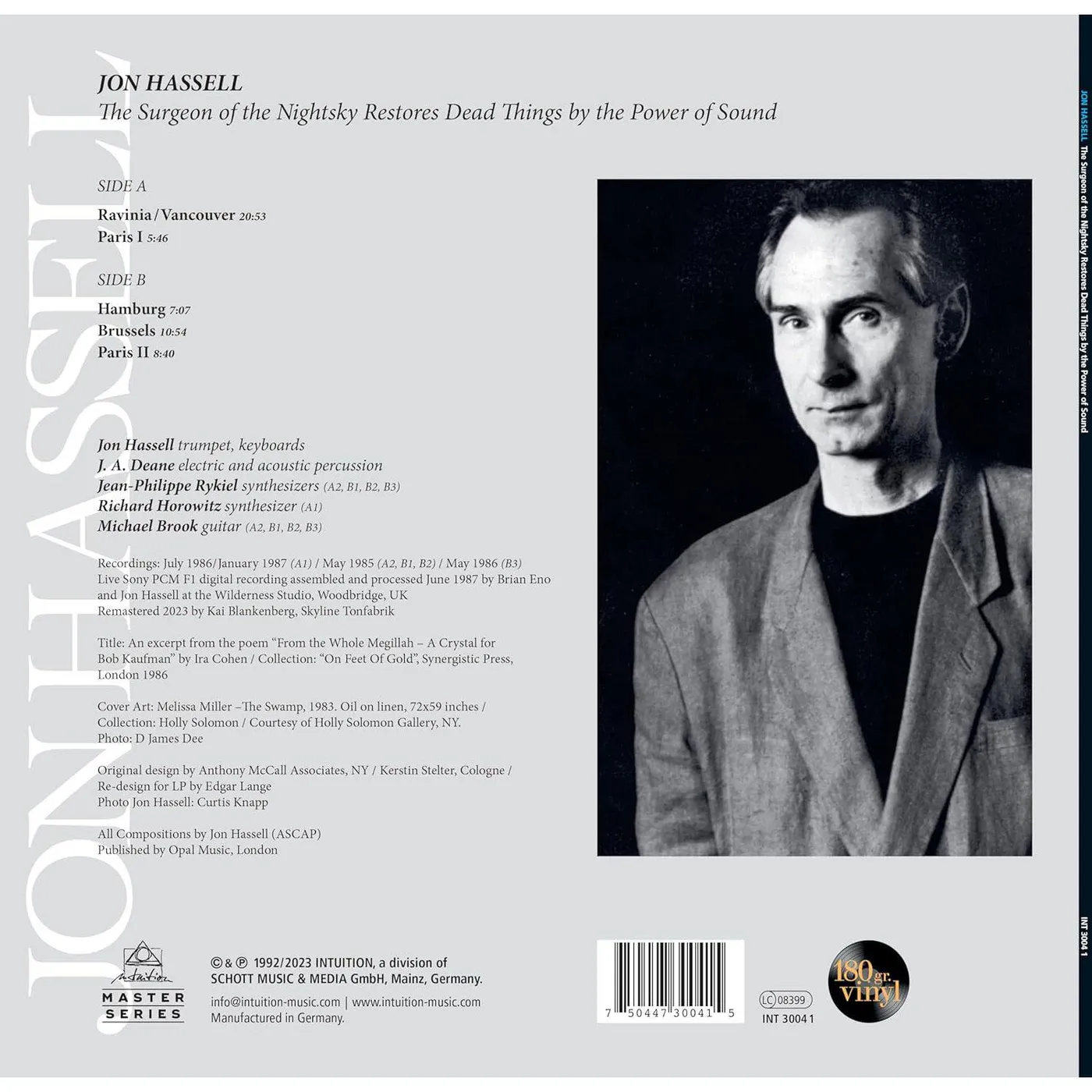 Jon Hassell The Surgeon Of The Nightsky Restores Dead Things By The Power Of Sound Vinyl Record