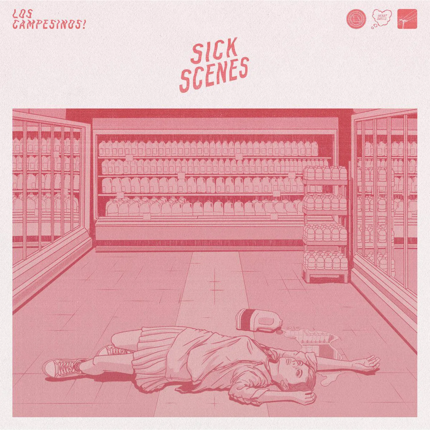 Los Campesinos! Sick Scenes (Pink Cornetto Effect) Vinyl Record