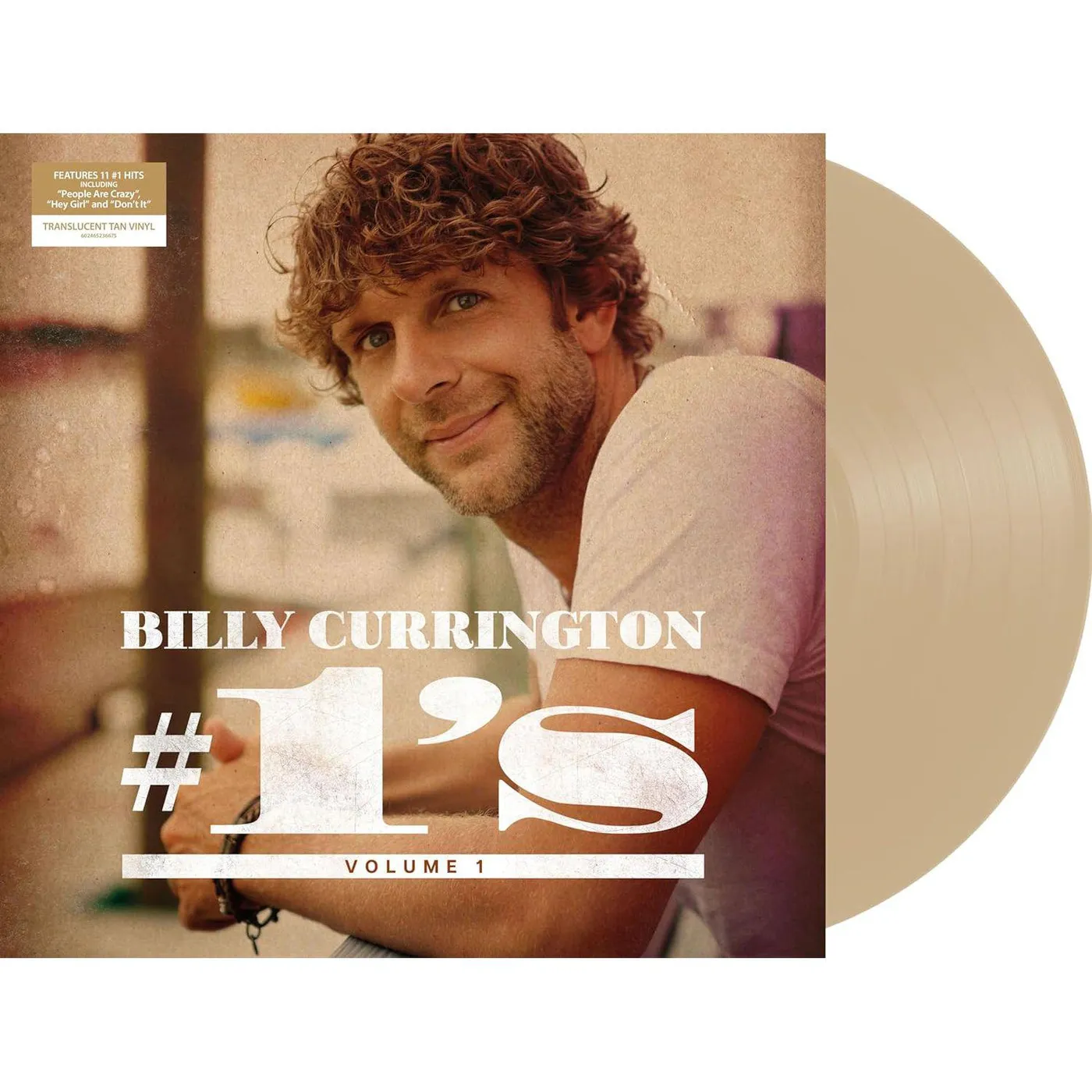 Billy Currington #1's - Volume 1 (Translucent Tan) Vinyl Record