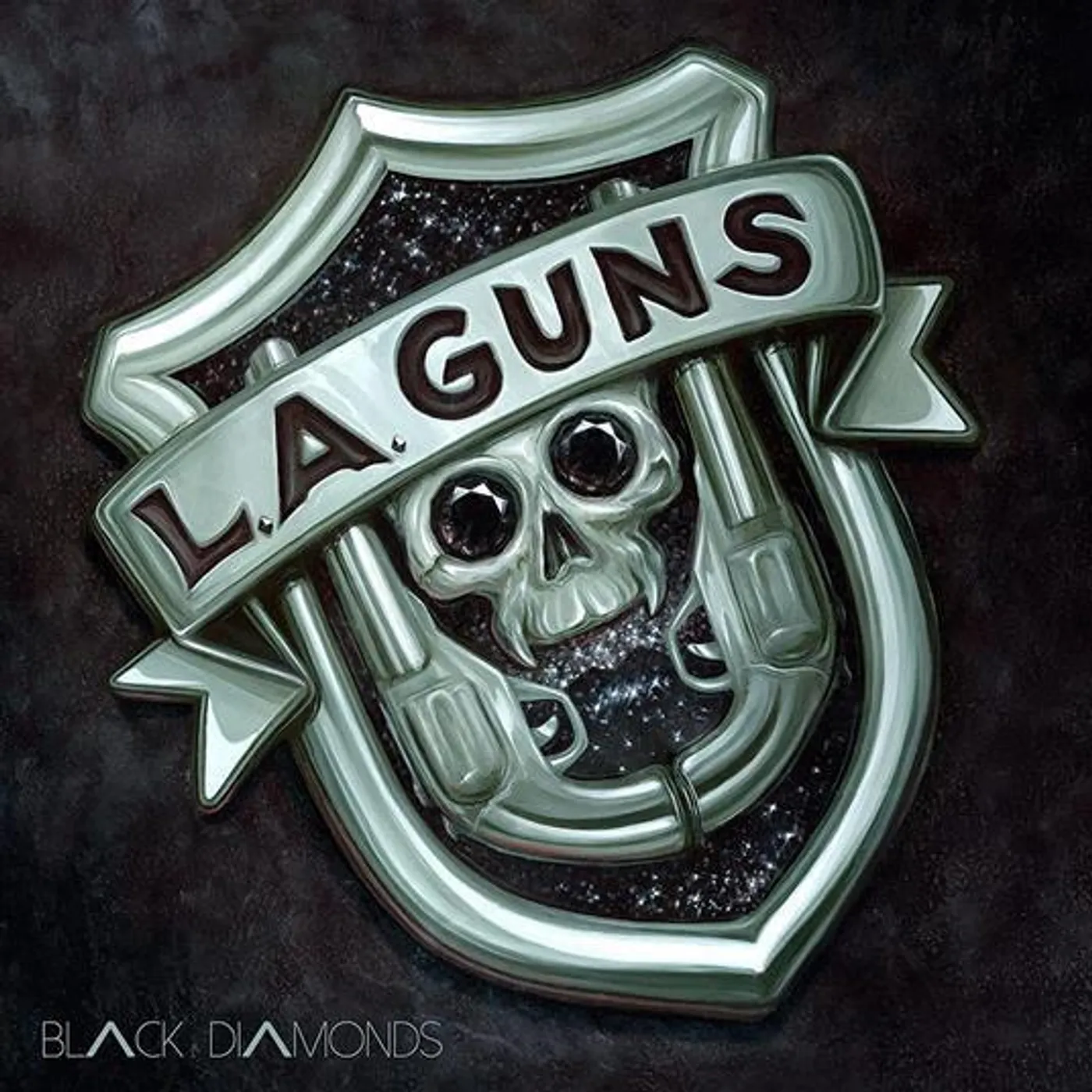 L.A. Guns Black Diamonds (Black Glitter Vinyl/2LP) Vinyl Record
