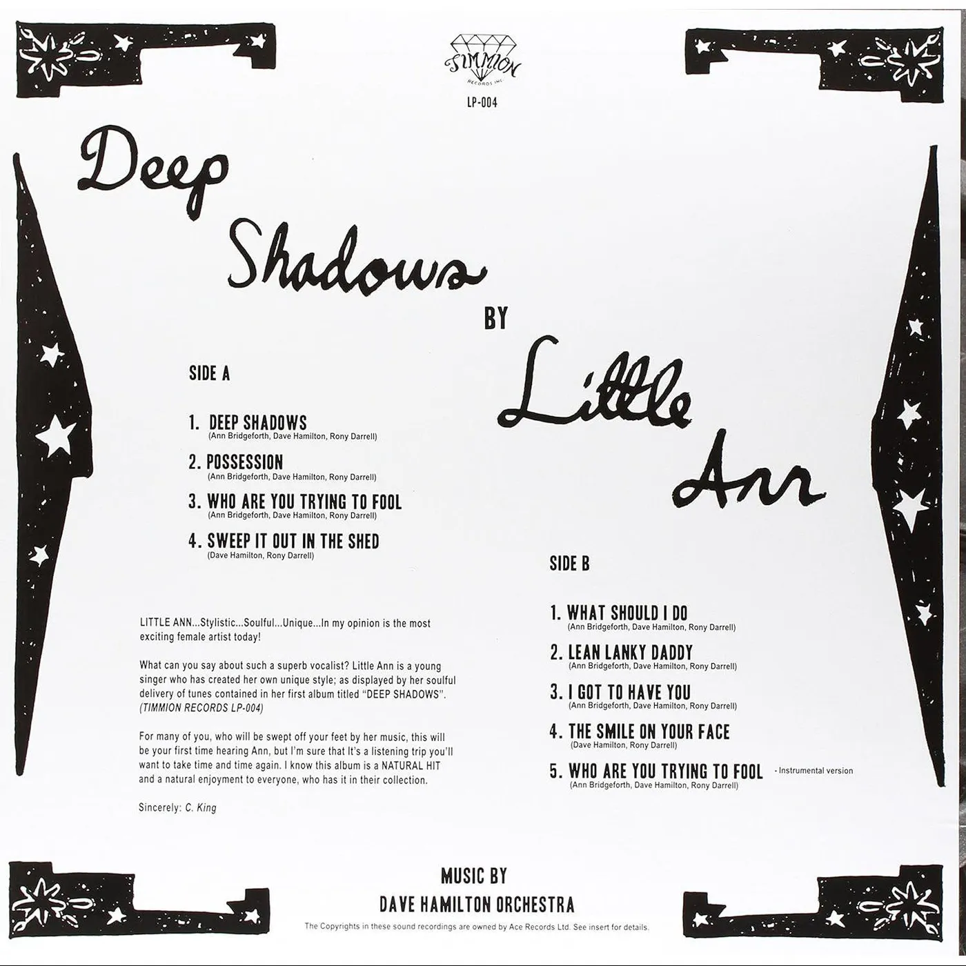 Little Ann Deep Shadows (Bonus Track/Limited Edition) Vinyl Record