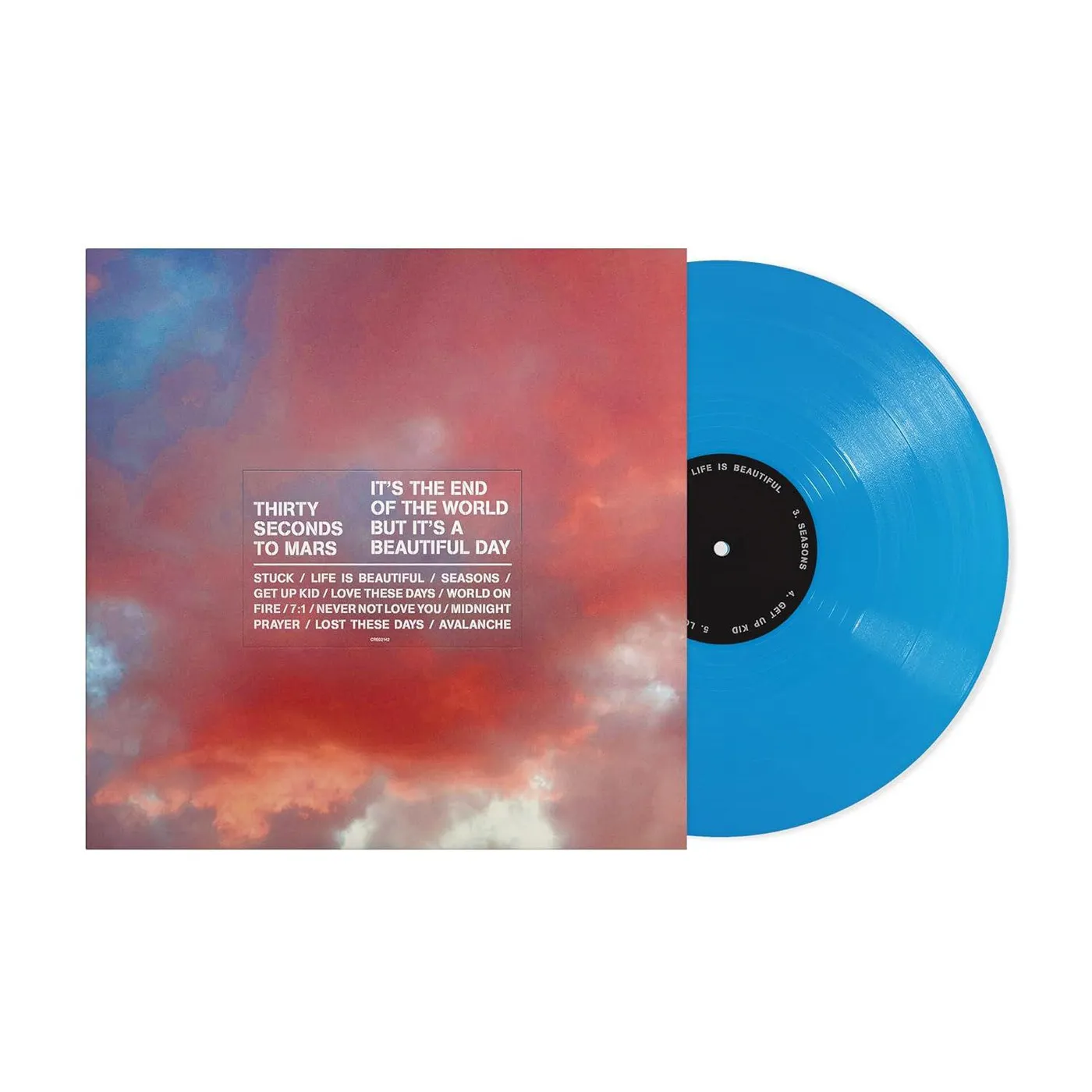 Thirty Seconds To Mars IT'S THE END OF THE WORLD BUT IT'S A BEAUTIFUL DAY (BLUE VINYL) Vinyl Record