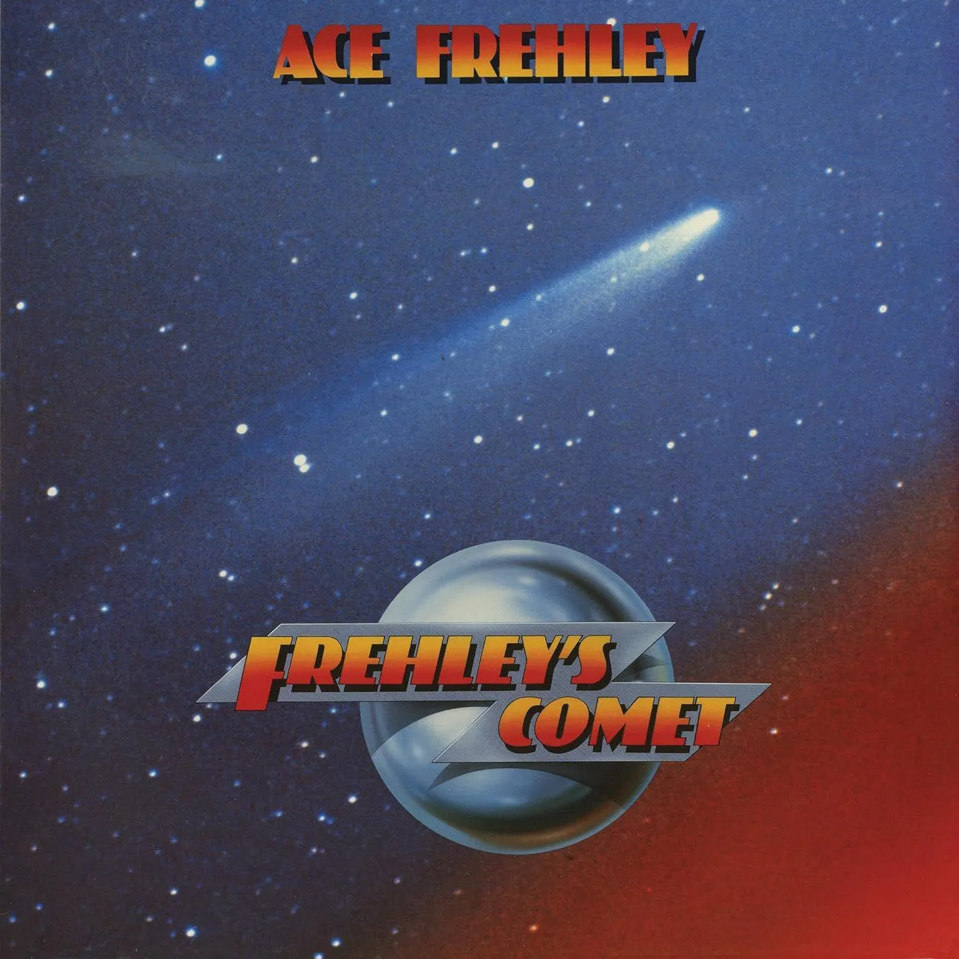 Ace Frehley FREHLEY'S COMET (RED & BLUE HAND POURED EFFECT VINYL) Vinyl Record
