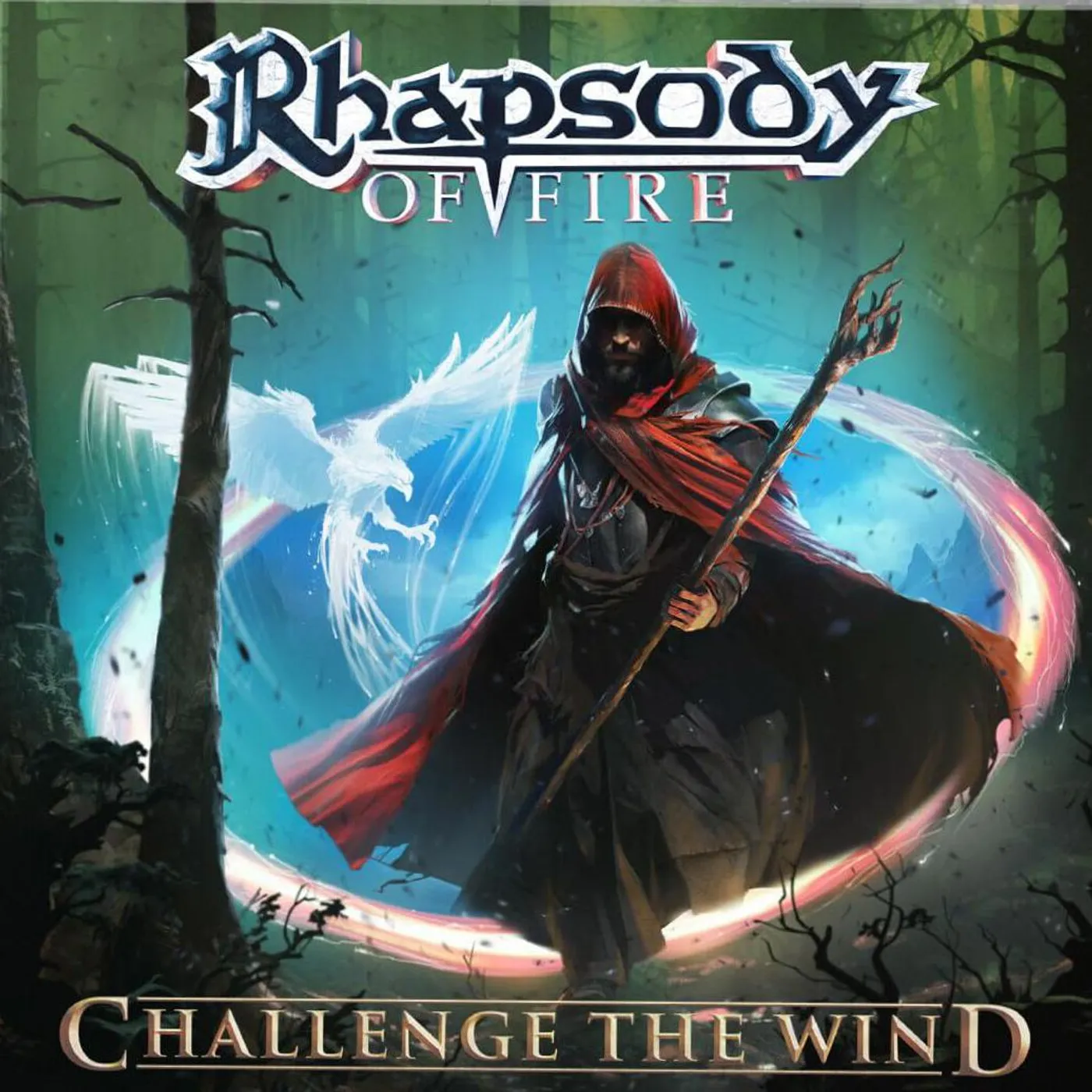 Rhapsody Of Fire Challenge The Wind (White Marbled) Vinyl Record