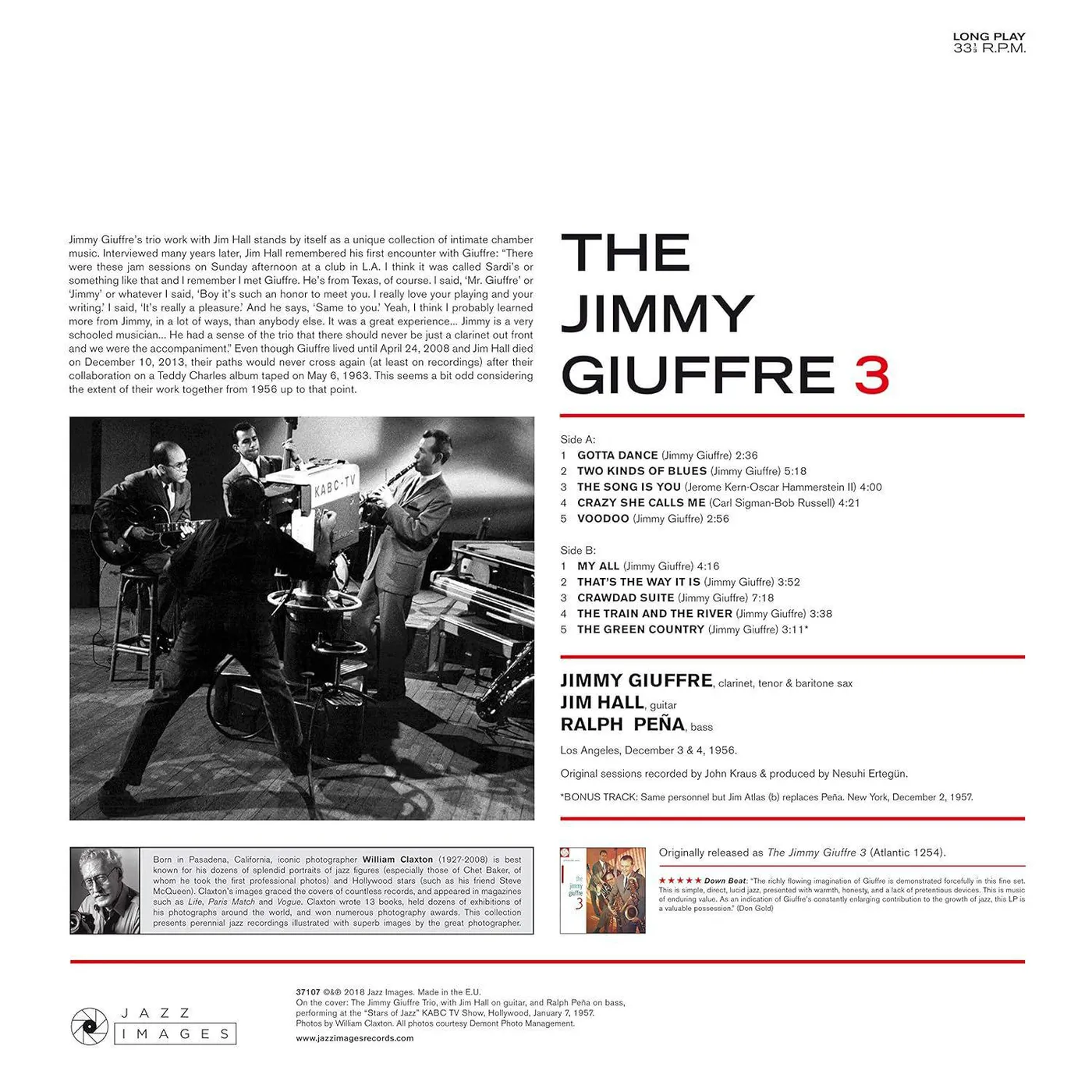  Jimmy Giuffre 3 (180G) Vinyl Record