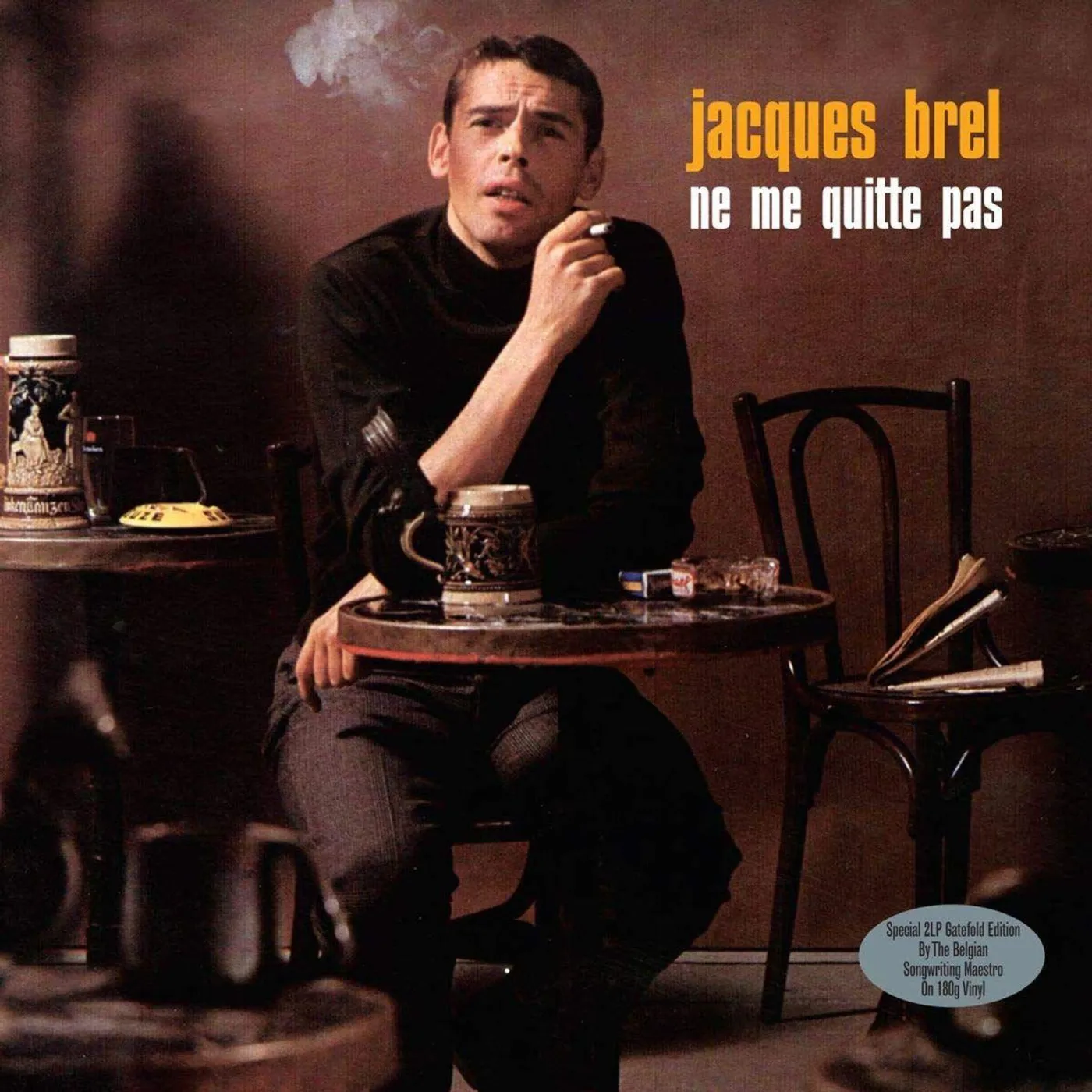Jacques Brel Ne Me Quitte Pas (2LP/180G/Clear) Vinyl Record