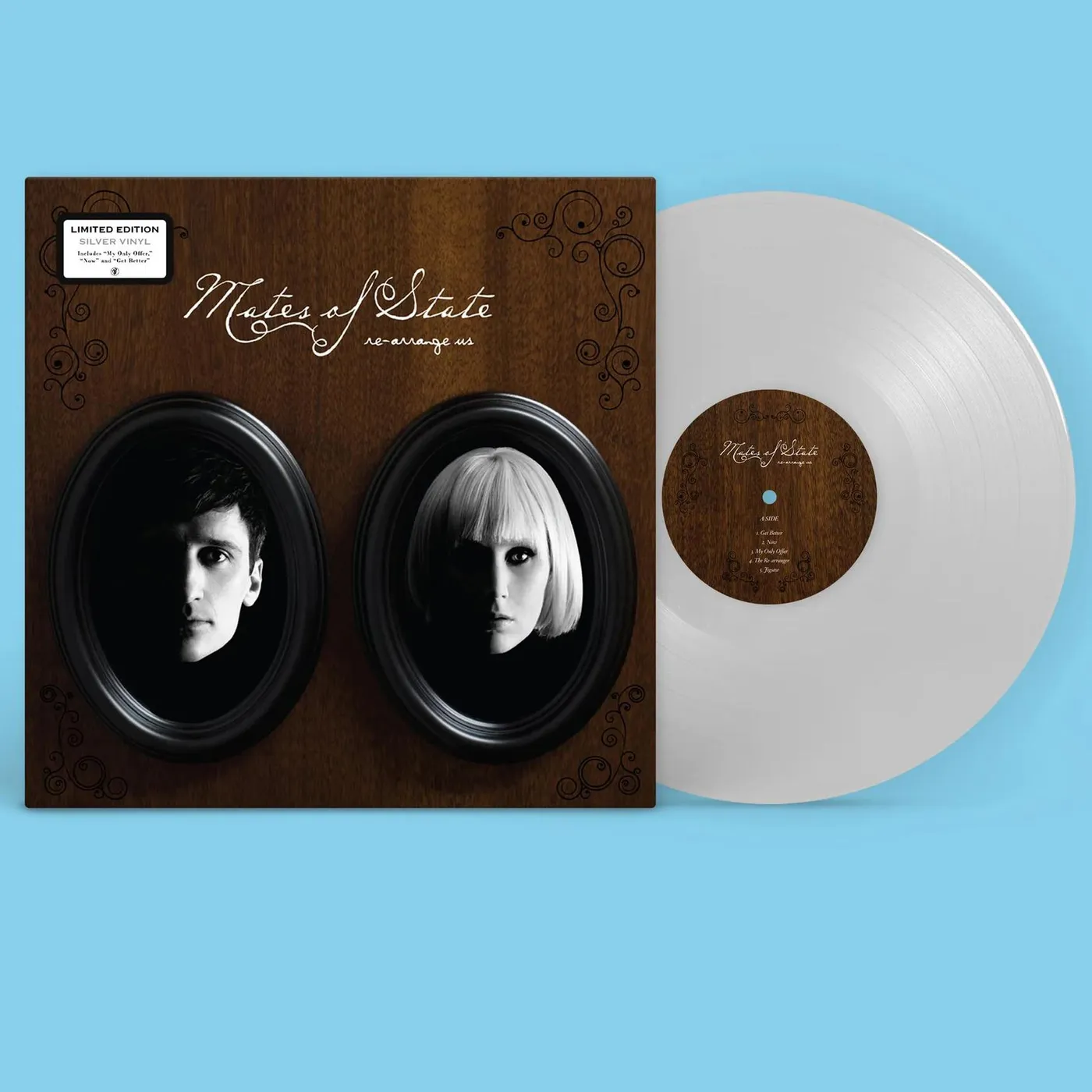 Mates of State Re-arrange Us (Silver) Vinyl Record