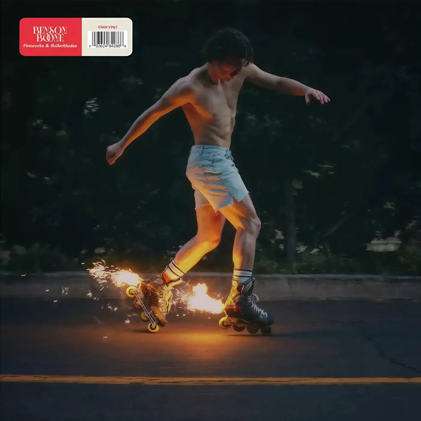 Benson Boone Fireworks & Rollerblades (Clear) Vinyl Record