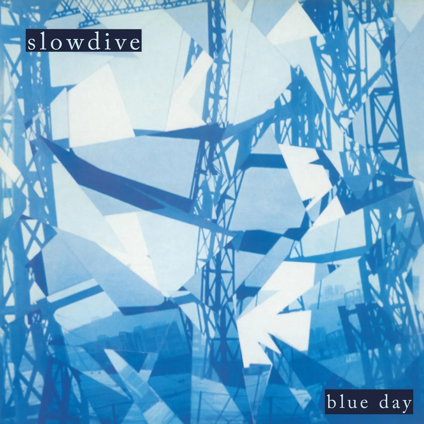 Slowdive BLUE DAY (BLUE & WHITE MARBLED VINYL) Vinyl Record