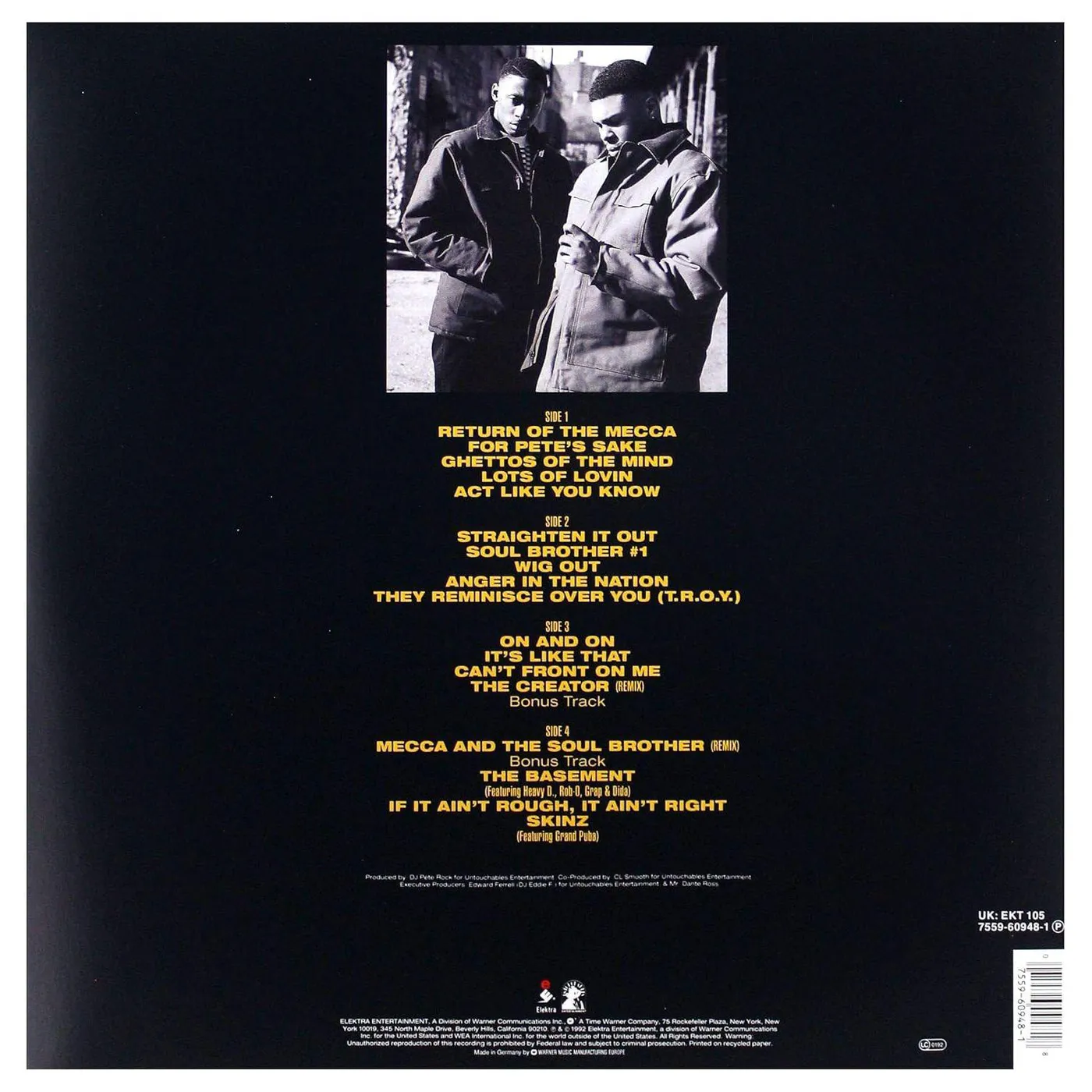 Pete Rock & C.L. Smooth Mecca & The Soul Brother Vinyl Record