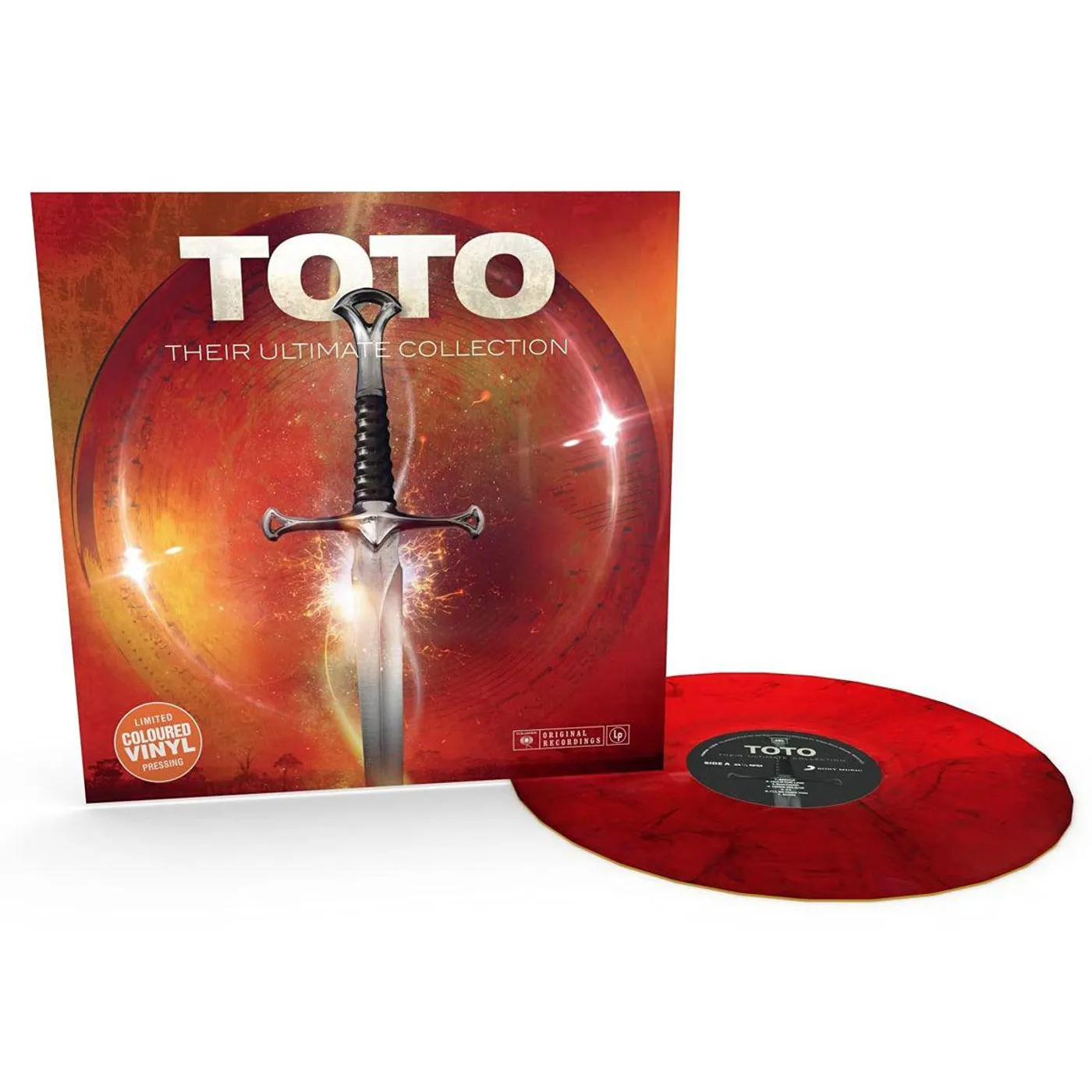 TOTO Their Ultimate Collection (Red Marbled) Vinyl Record