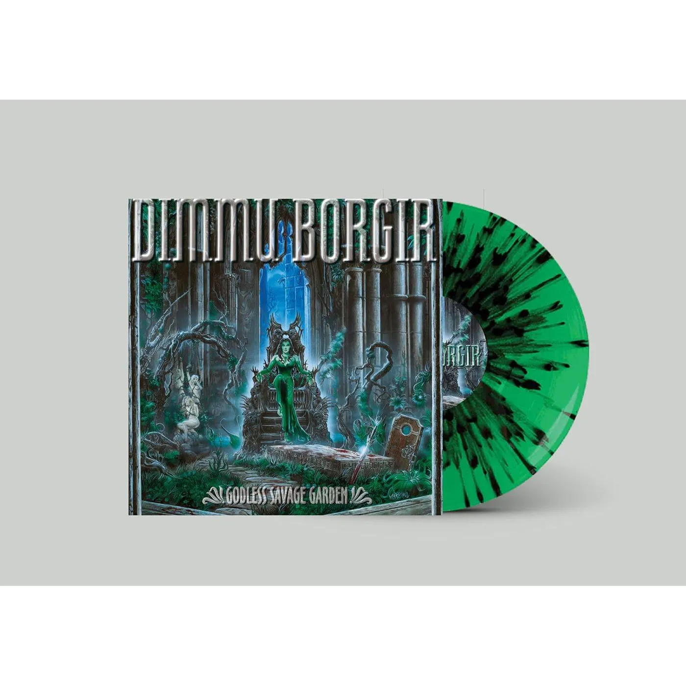 Dimmu Borgir Godless Savage Garden (Black Green Splatter) Vinyl Record