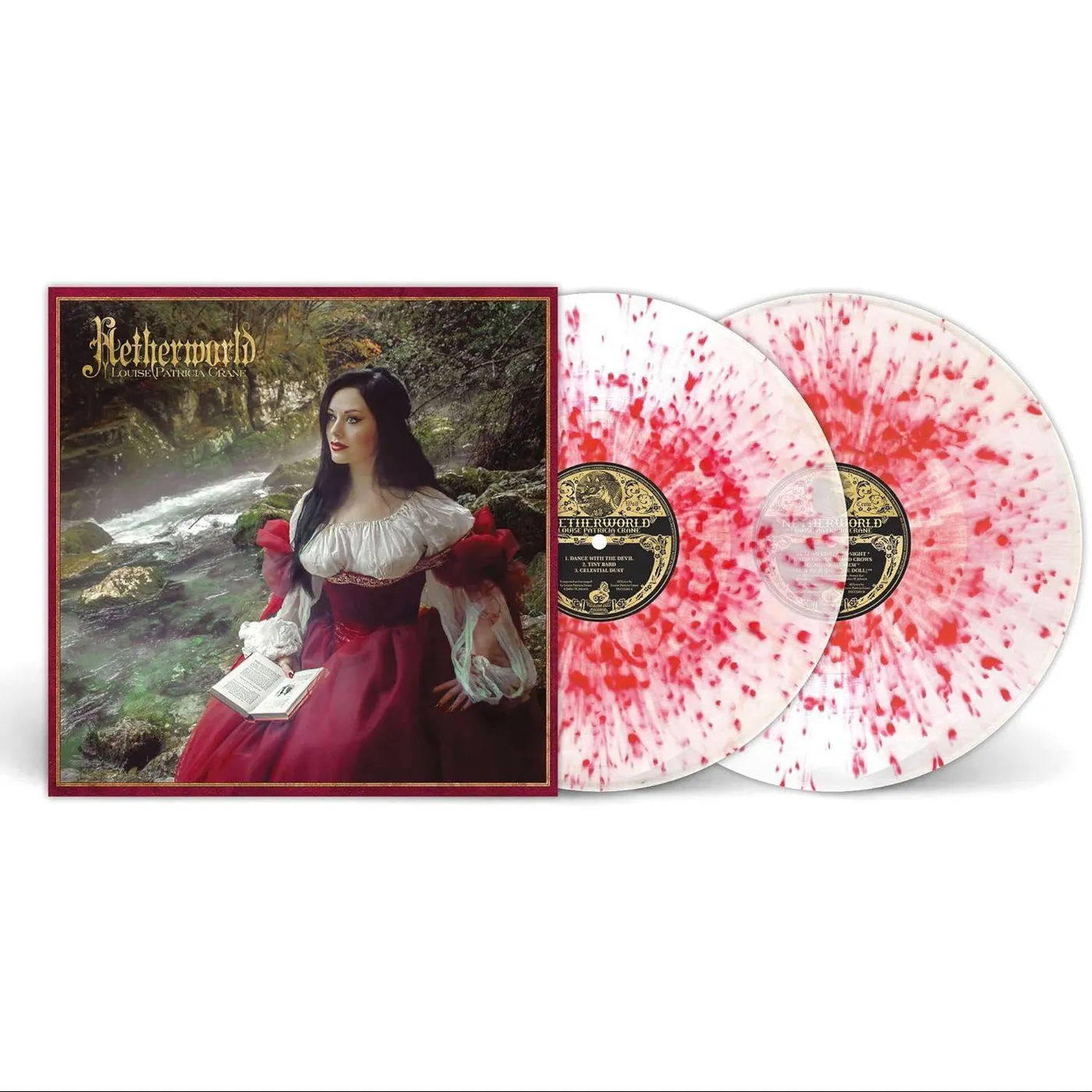 Louise Patricia Crane NETHERWORLD (THE RED ROOM CRYSTAL-RUBY SPLATTER VINYL/2LP) Vinyl Record