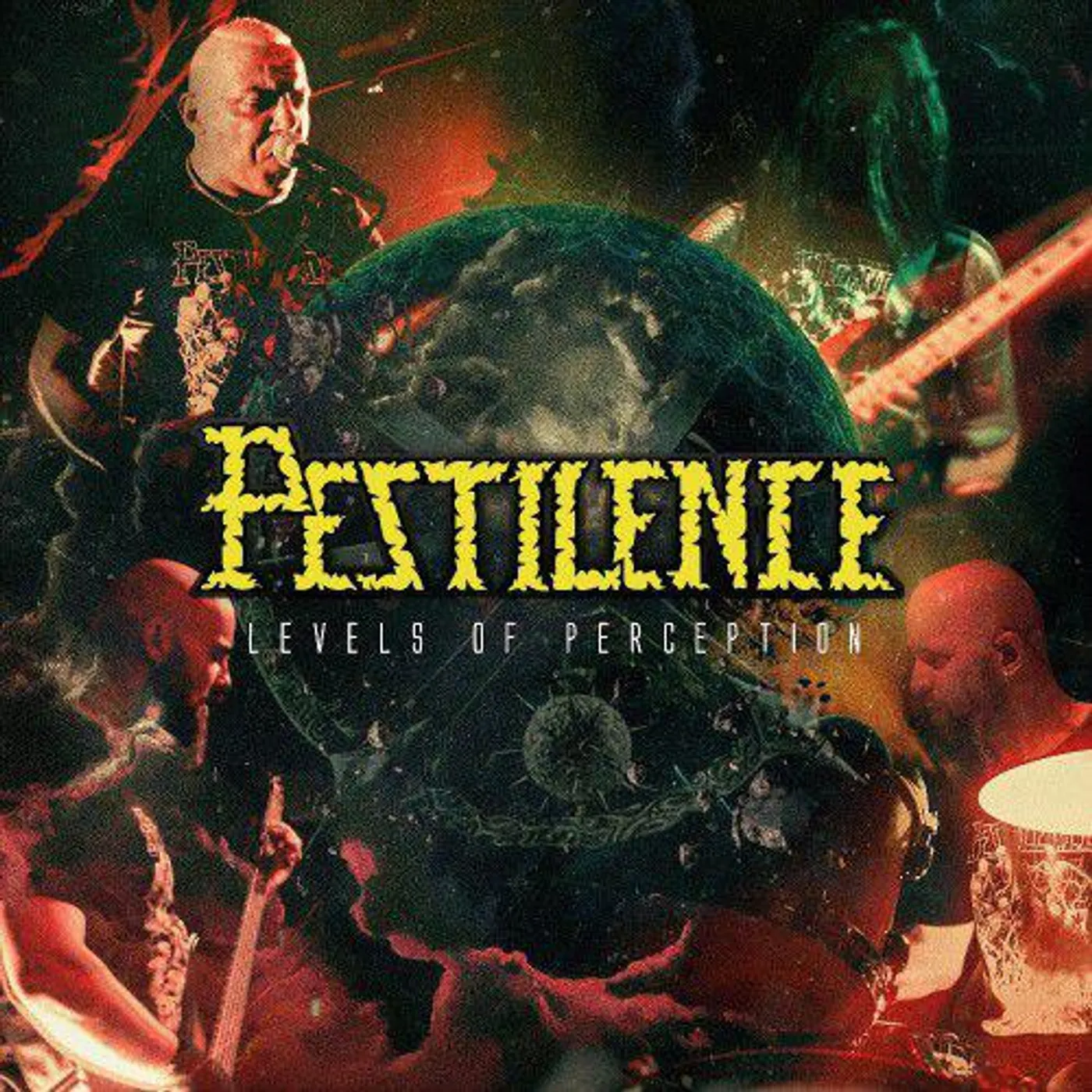 Pestilence LEVELS OF PERCEPTION (GREEN VINYL) Vinyl Record