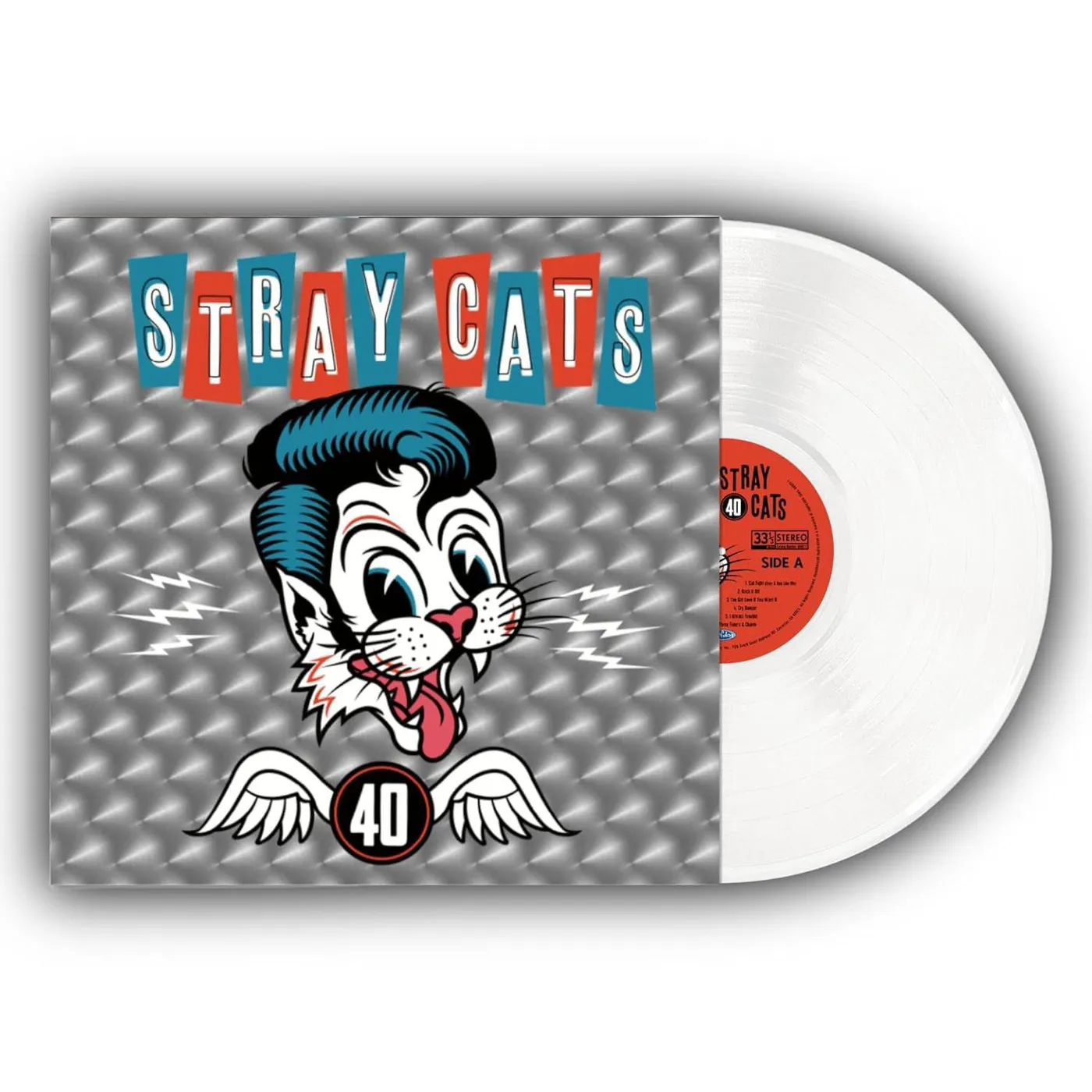 Stray Cats 40 (Opaque White Reissue) Vinyl Record