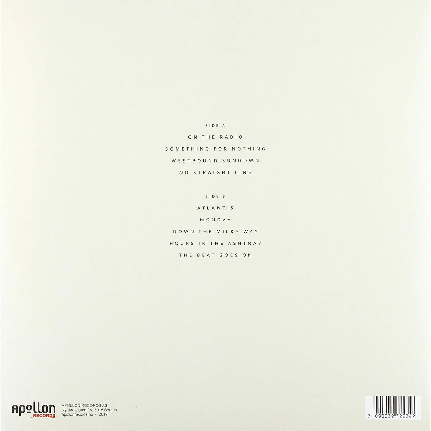 Frank Hammersland  Atlantis Vinyl Record