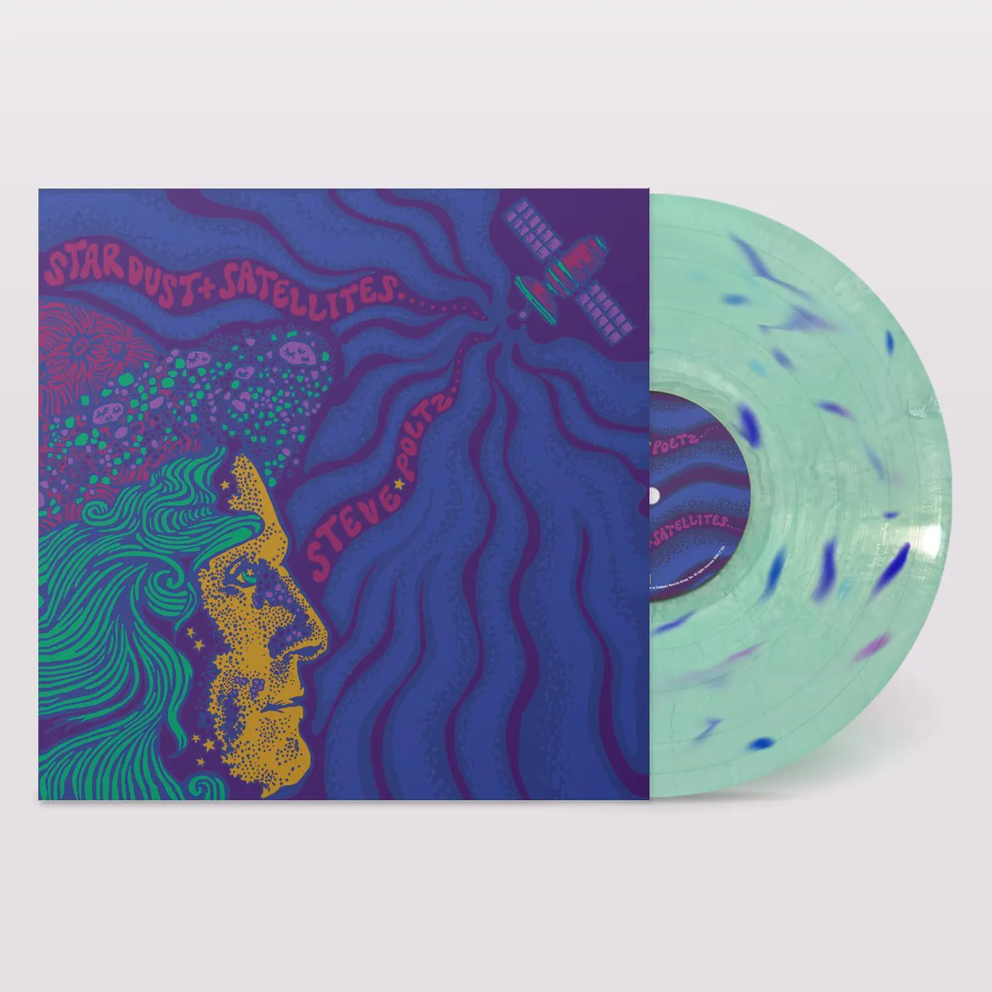 Steve Poltz Stardust & Satellites (Coke Bottle Cosmic Swirl) Vinyl Record